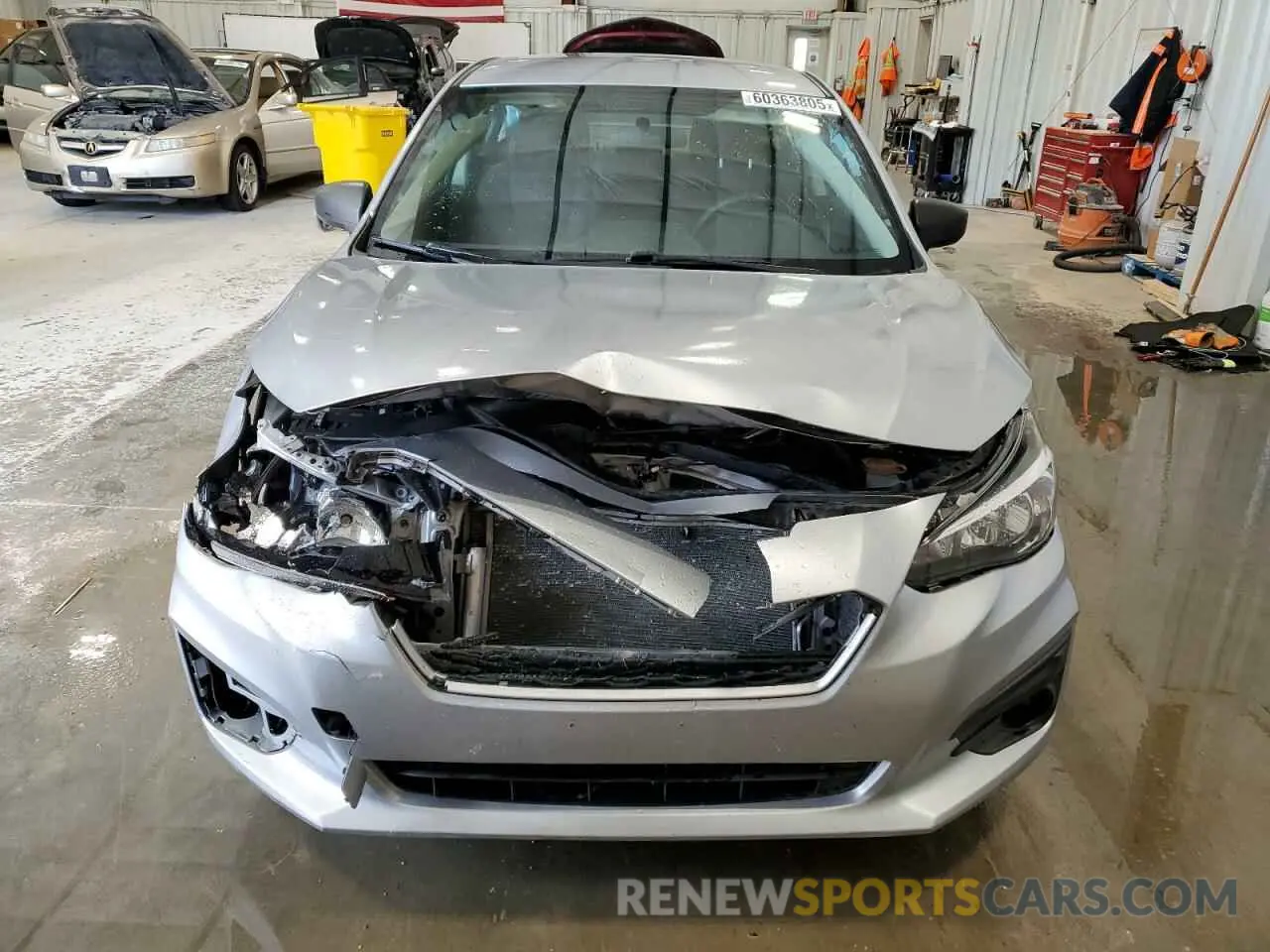 5 fotografías del automóvil dañado 4S3GKAA64K3624189 SUBARU IMPREZA 2019