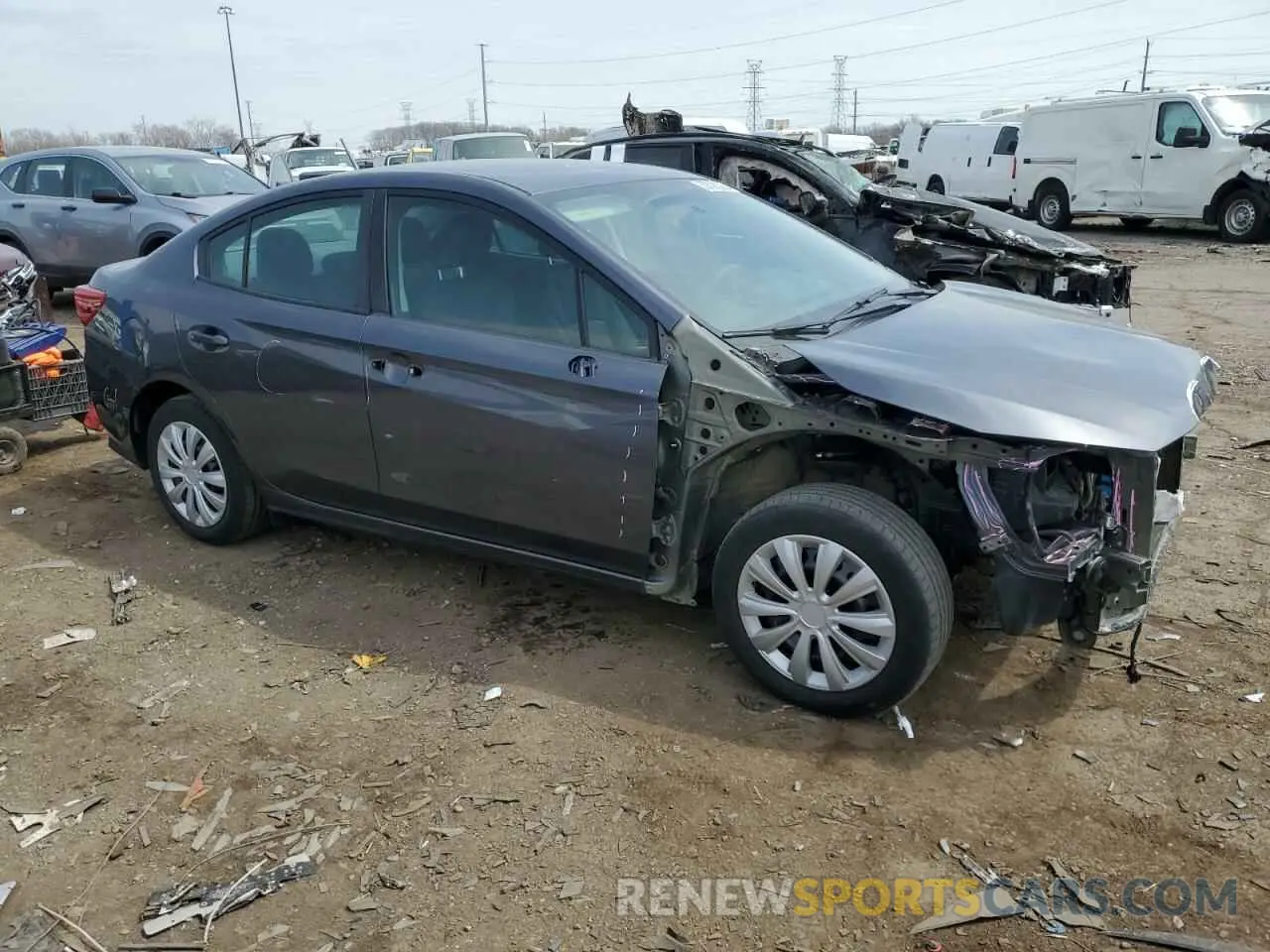 4 fotografías del automóvil dañado 4S3GKAA65K3606283 SUBARU IMPREZA 2019