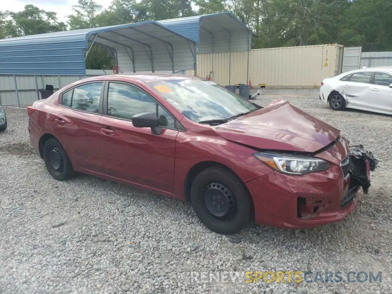 4 fotografías del automóvil dañado 4S3GKAA65K3621236 SUBARU IMPREZA 2019