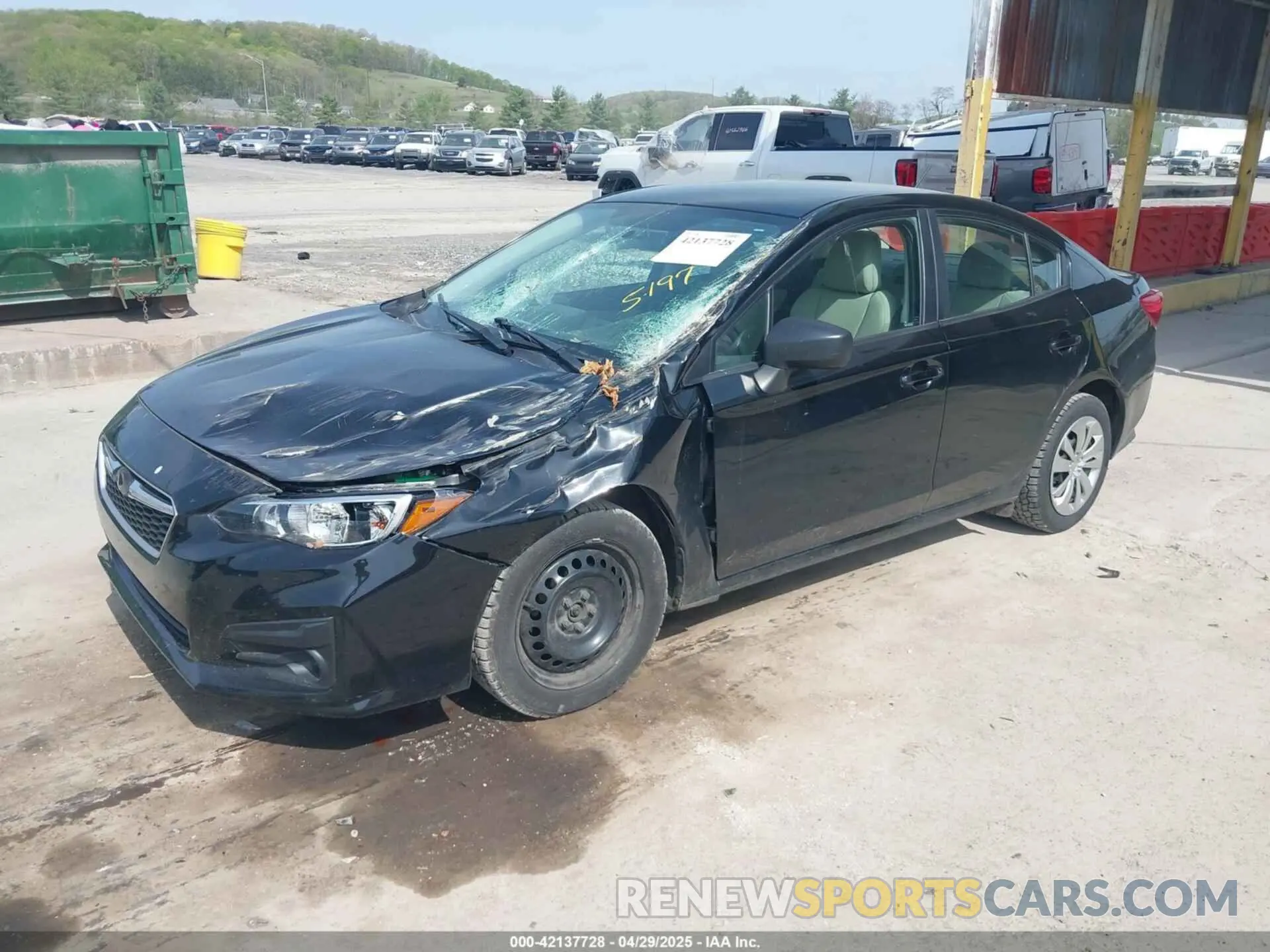 2 fotografías del automóvil dañado 4S3GKAA67K3605197 SUBARU IMPREZA 2019
