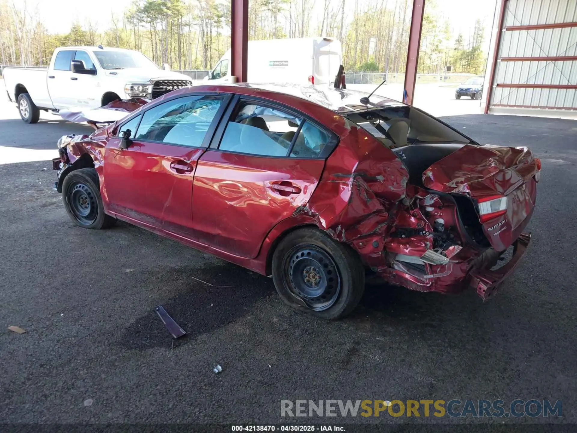 3 fotografías del automóvil dañado 4S3GKAA68K3620310 SUBARU IMPREZA 2019