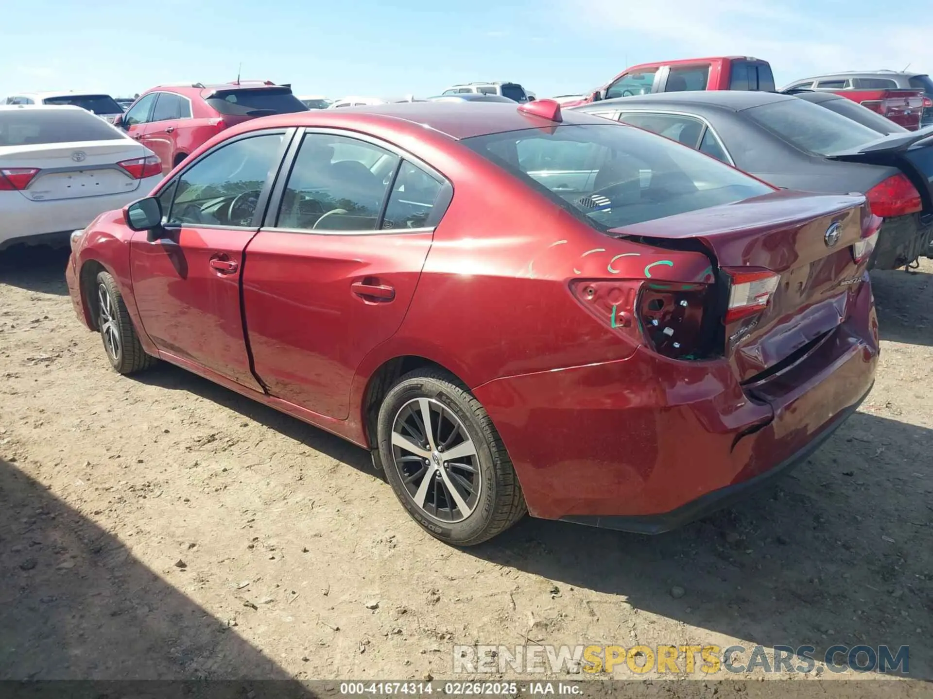 3 fotografías del automóvil dañado 4S3GKAC65K3610248 SUBARU IMPREZA 2019
