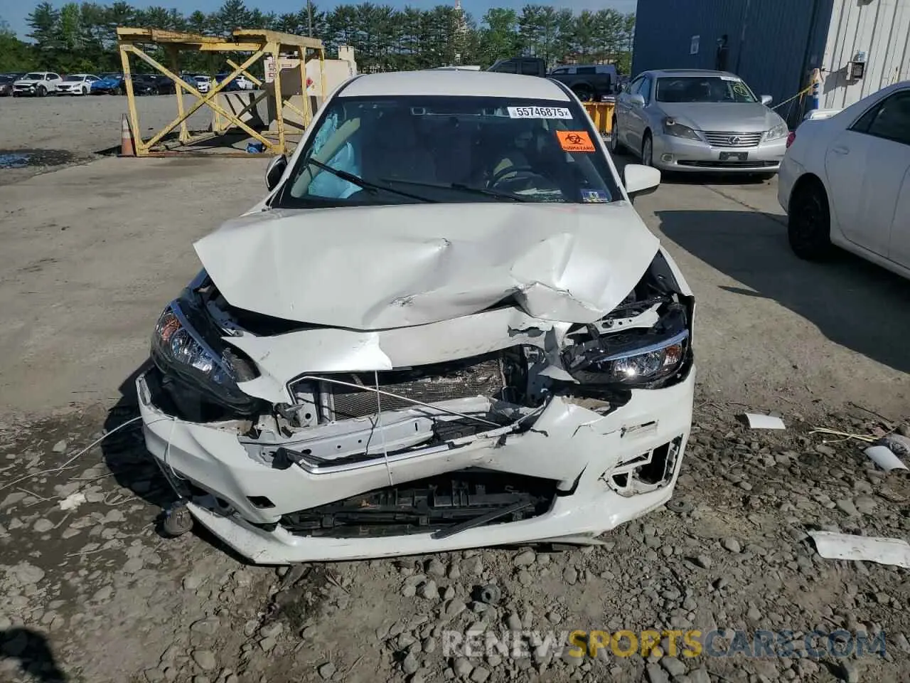 5 fotografías del automóvil dañado 4S3GKAD60K3615548 SUBARU IMPREZA 2019