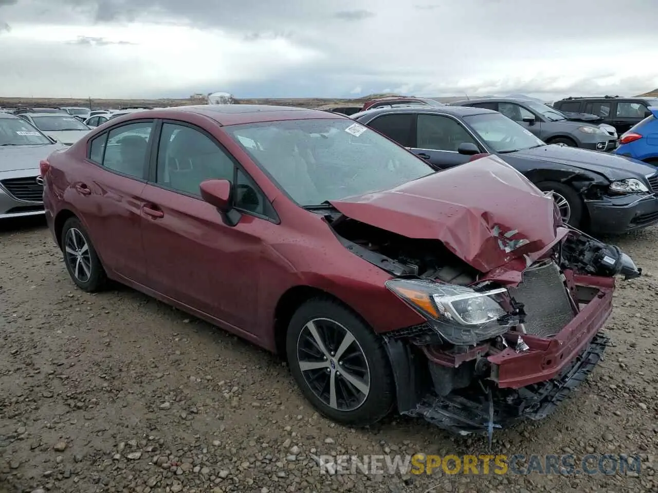 4 fotografías del automóvil dañado 4S3GKAD60K3617638 SUBARU IMPREZA 2019