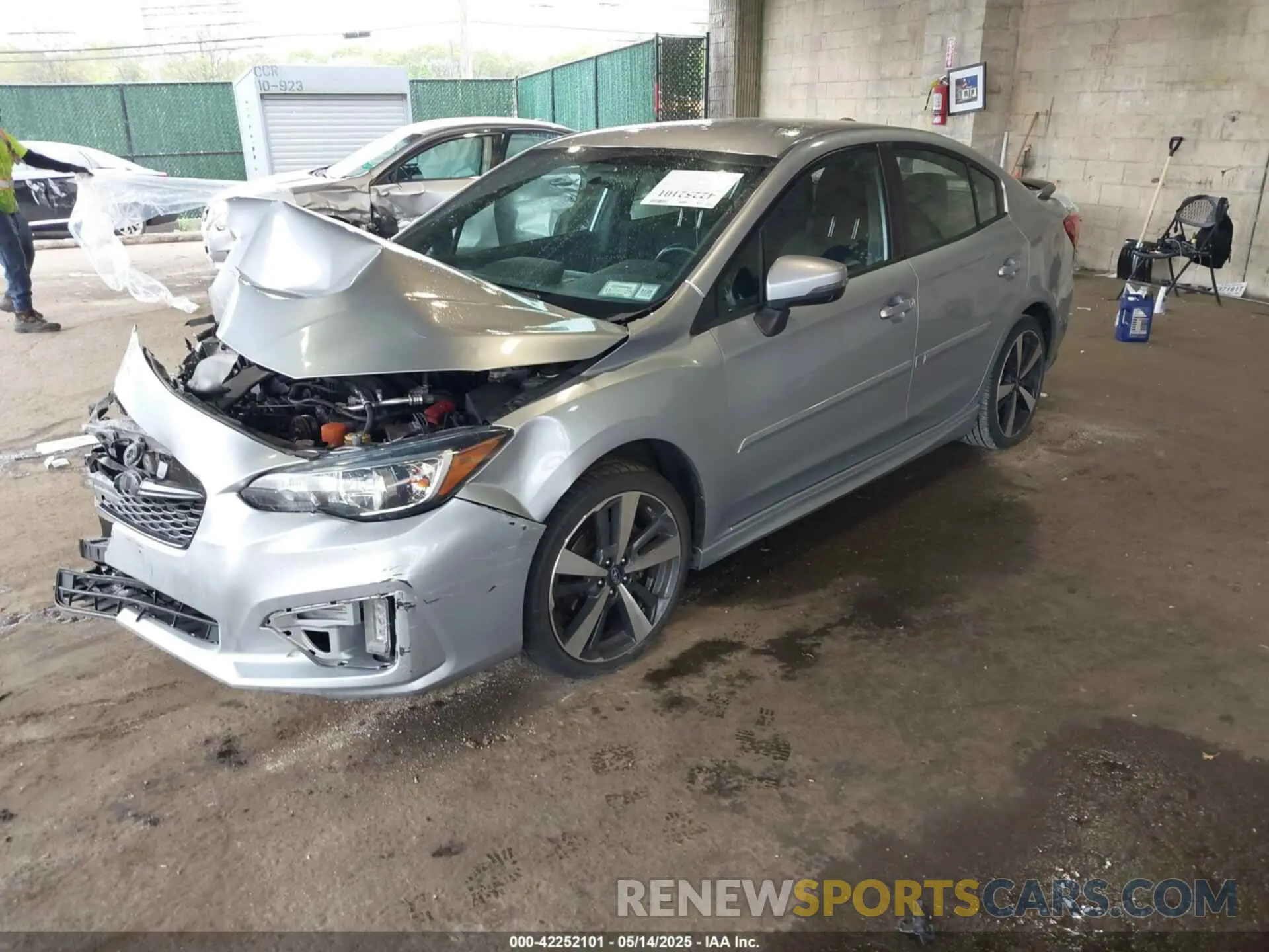 2 fotografías del automóvil dañado 4S3GKAJ60K3603050 SUBARU IMPREZA 2019
