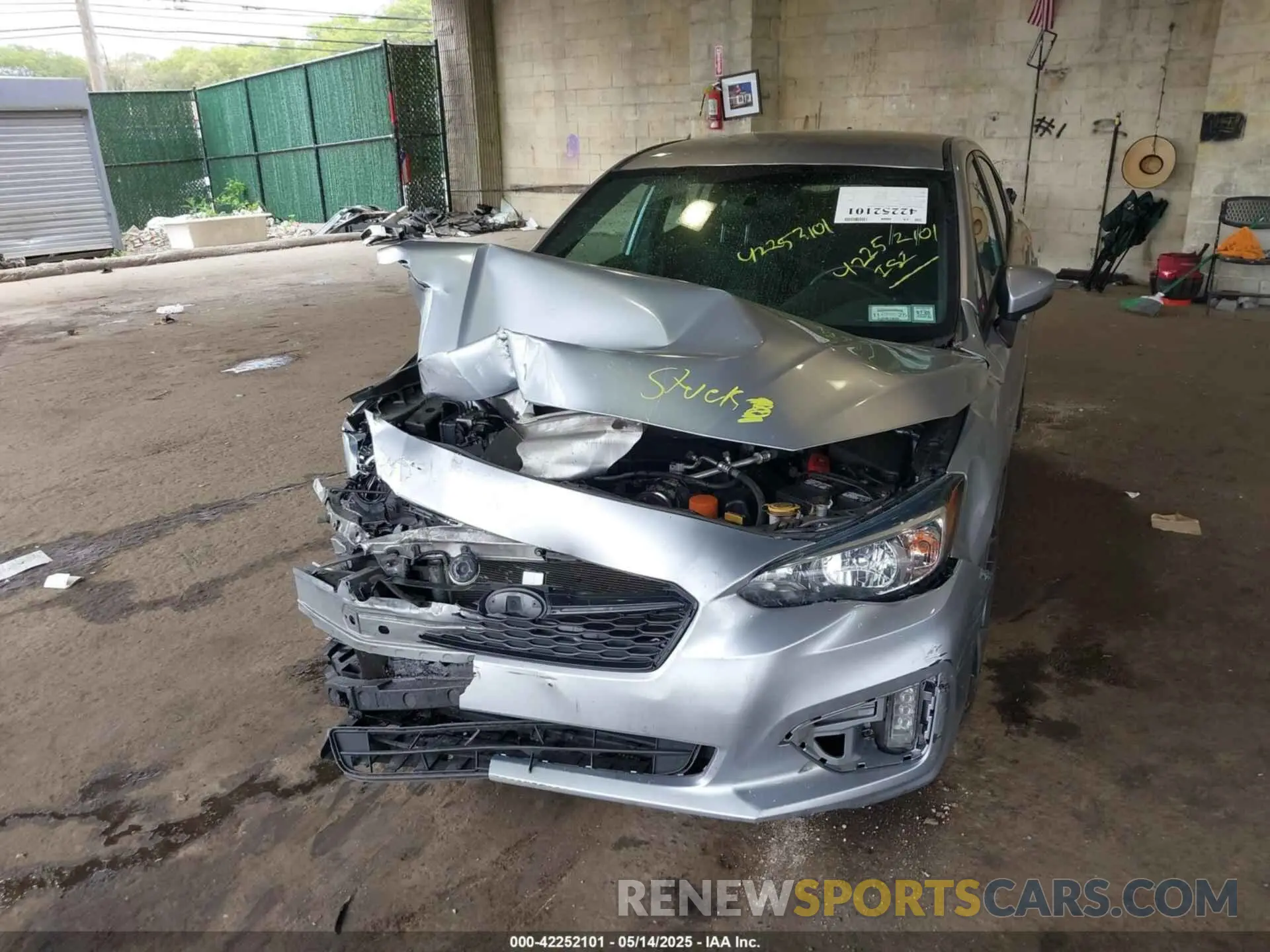 6 fotografías del automóvil dañado 4S3GKAJ60K3603050 SUBARU IMPREZA 2019