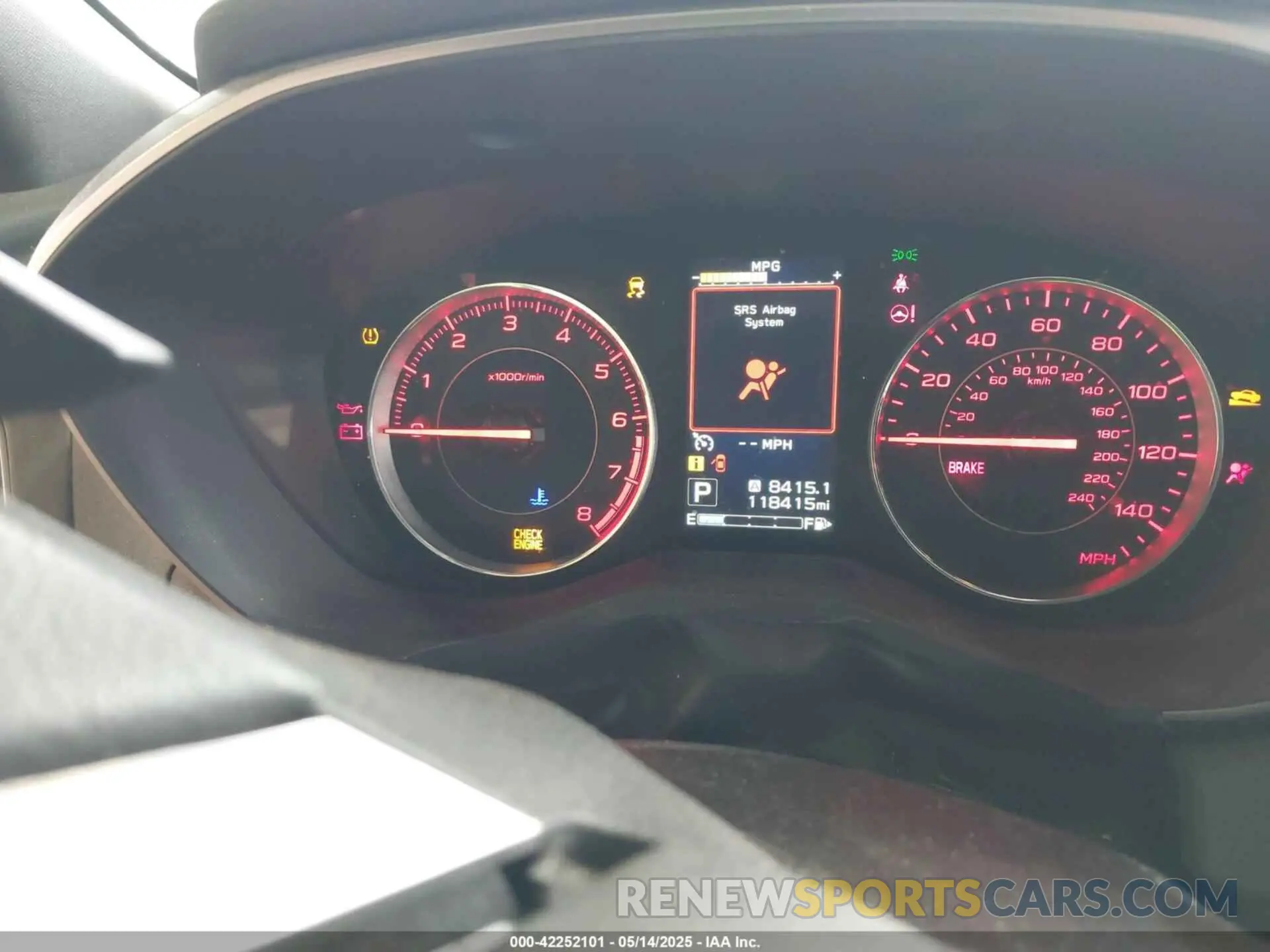 7 fotografías del automóvil dañado 4S3GKAJ60K3603050 SUBARU IMPREZA 2019