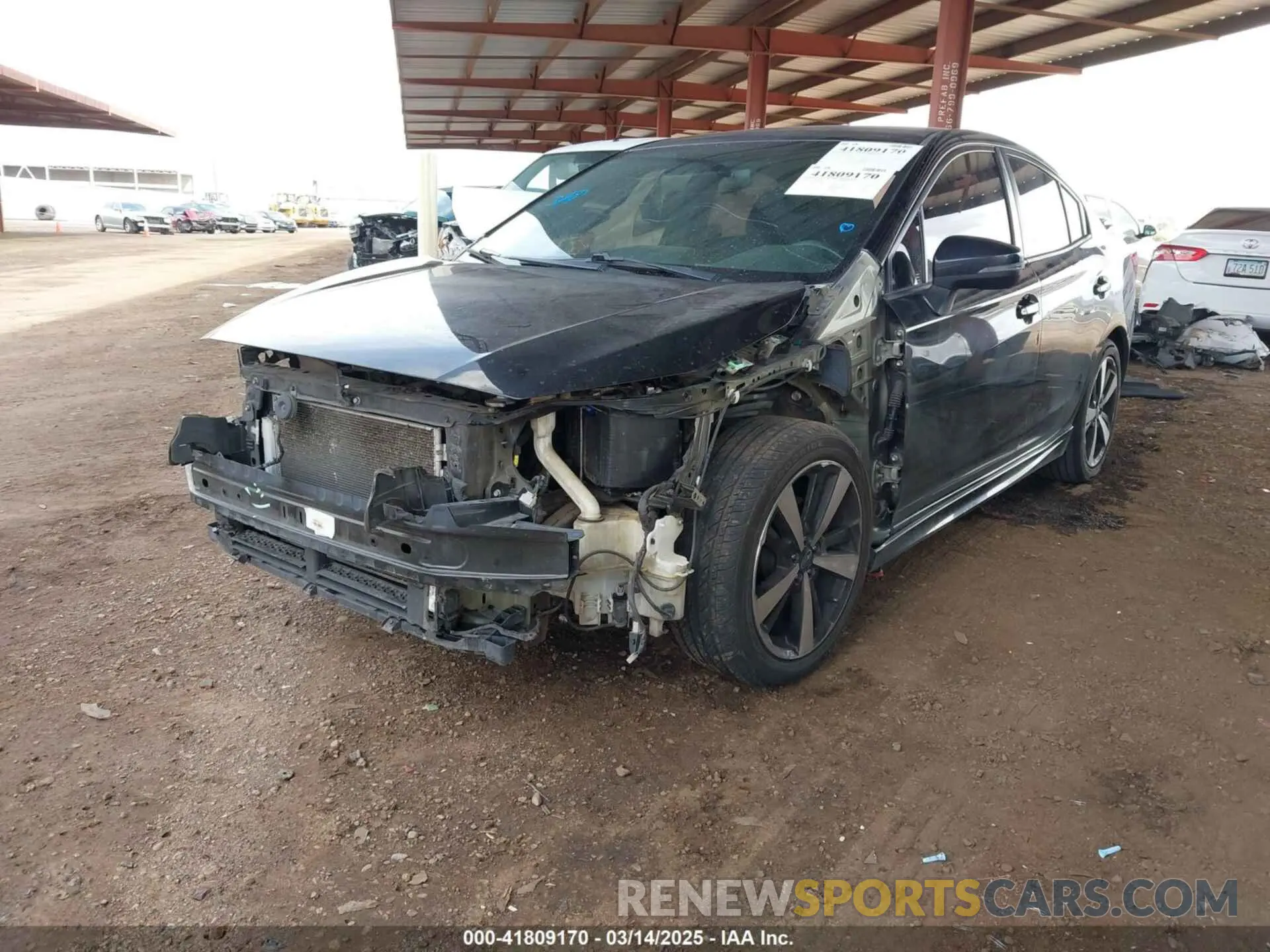 2 fotografías del automóvil dañado 4S3GKAJ61K3607155 SUBARU IMPREZA 2019
