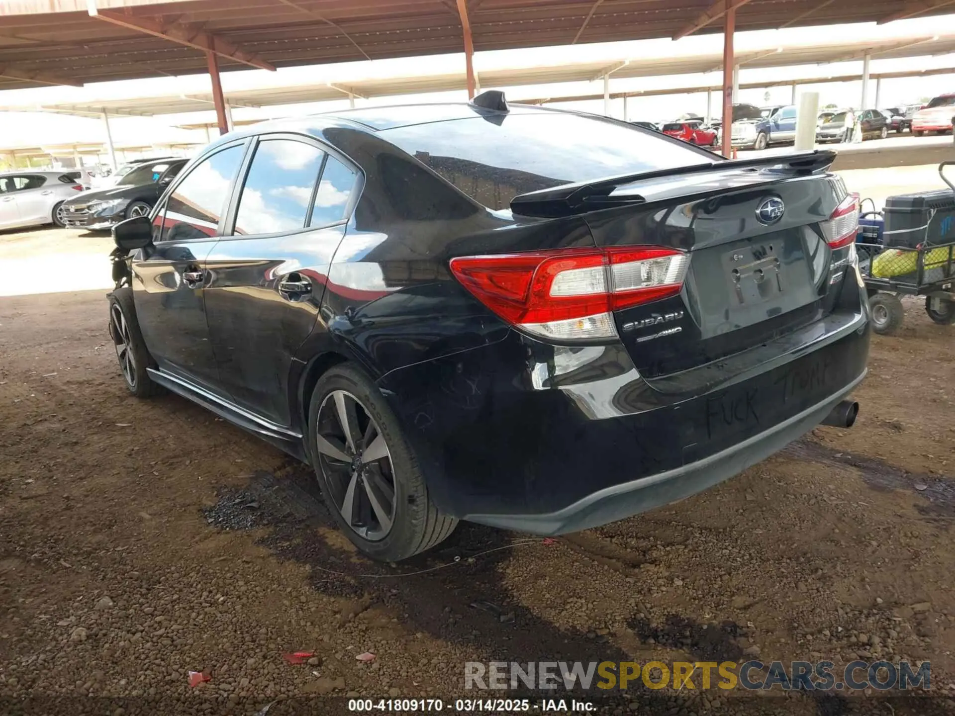 3 fotografías del automóvil dañado 4S3GKAJ61K3607155 SUBARU IMPREZA 2019