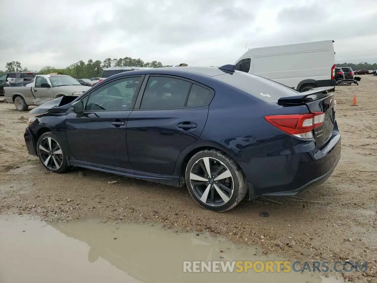 2 fotografías del automóvil dañado 4S3GKAJ66K3616918 SUBARU IMPREZA 2019