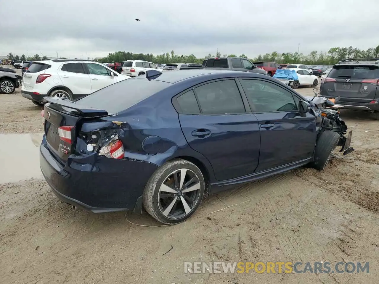 3 fotografías del automóvil dañado 4S3GKAJ66K3616918 SUBARU IMPREZA 2019