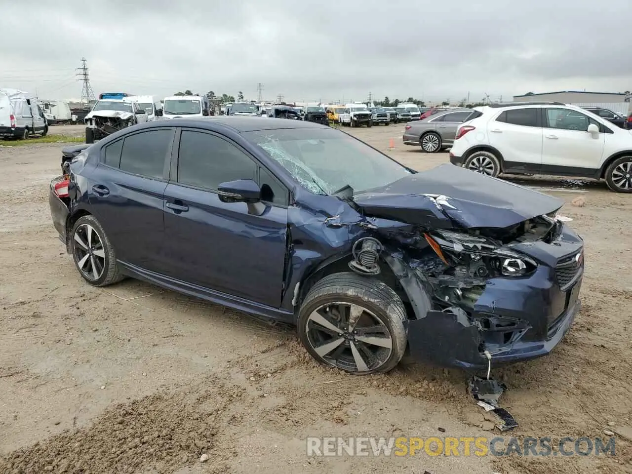 4 fotografías del automóvil dañado 4S3GKAJ66K3616918 SUBARU IMPREZA 2019