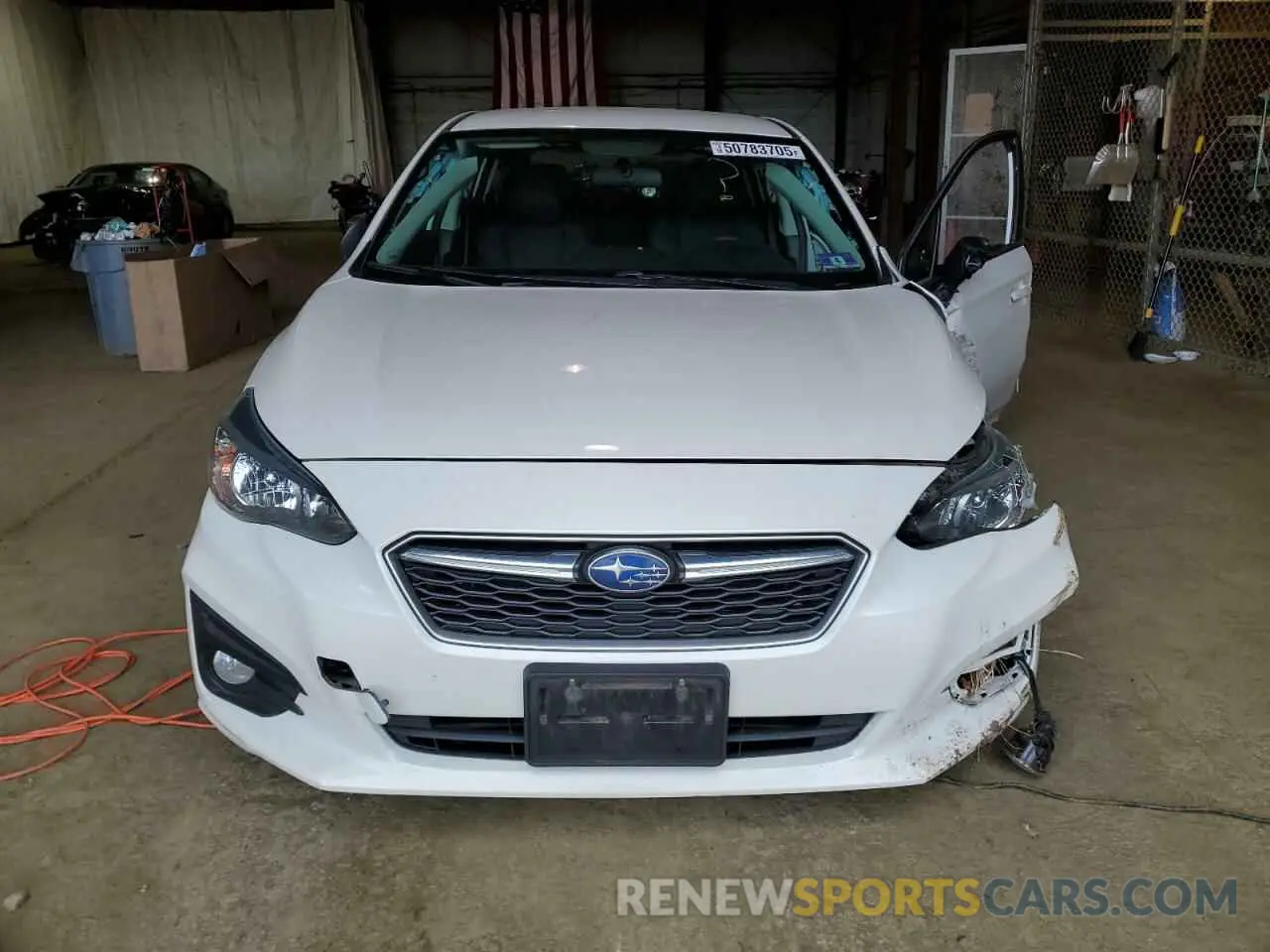 5 fotografías del automóvil dañado 4S3GTAA61K3728054 SUBARU IMPREZA 2019