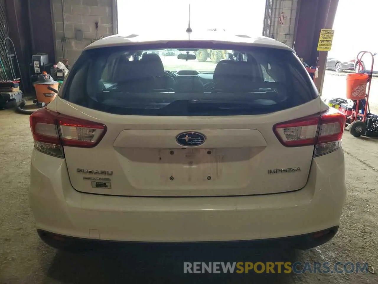 6 fotografías del automóvil dañado 4S3GTAA61K3728054 SUBARU IMPREZA 2019