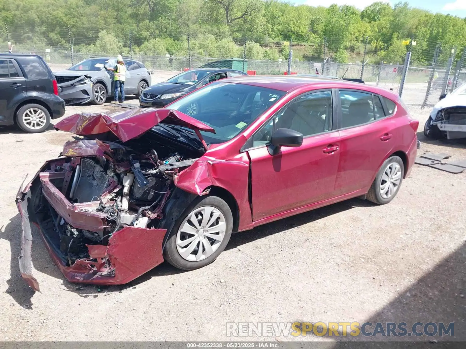 2 fotografías del automóvil dañado 4S3GTAA64K3704251 SUBARU IMPREZA 2019