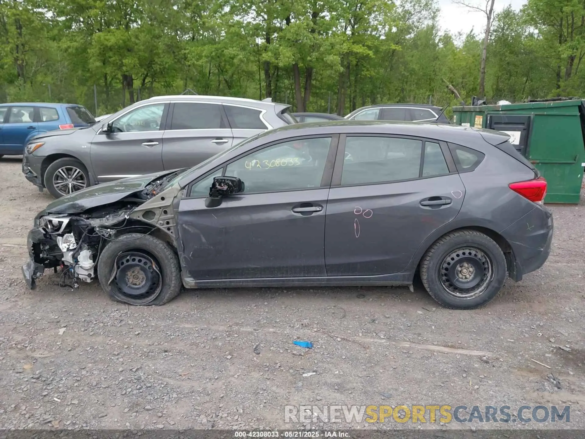 14 fotografías del automóvil dañado 4S3GTAA65K1733463 SUBARU IMPREZA 2019