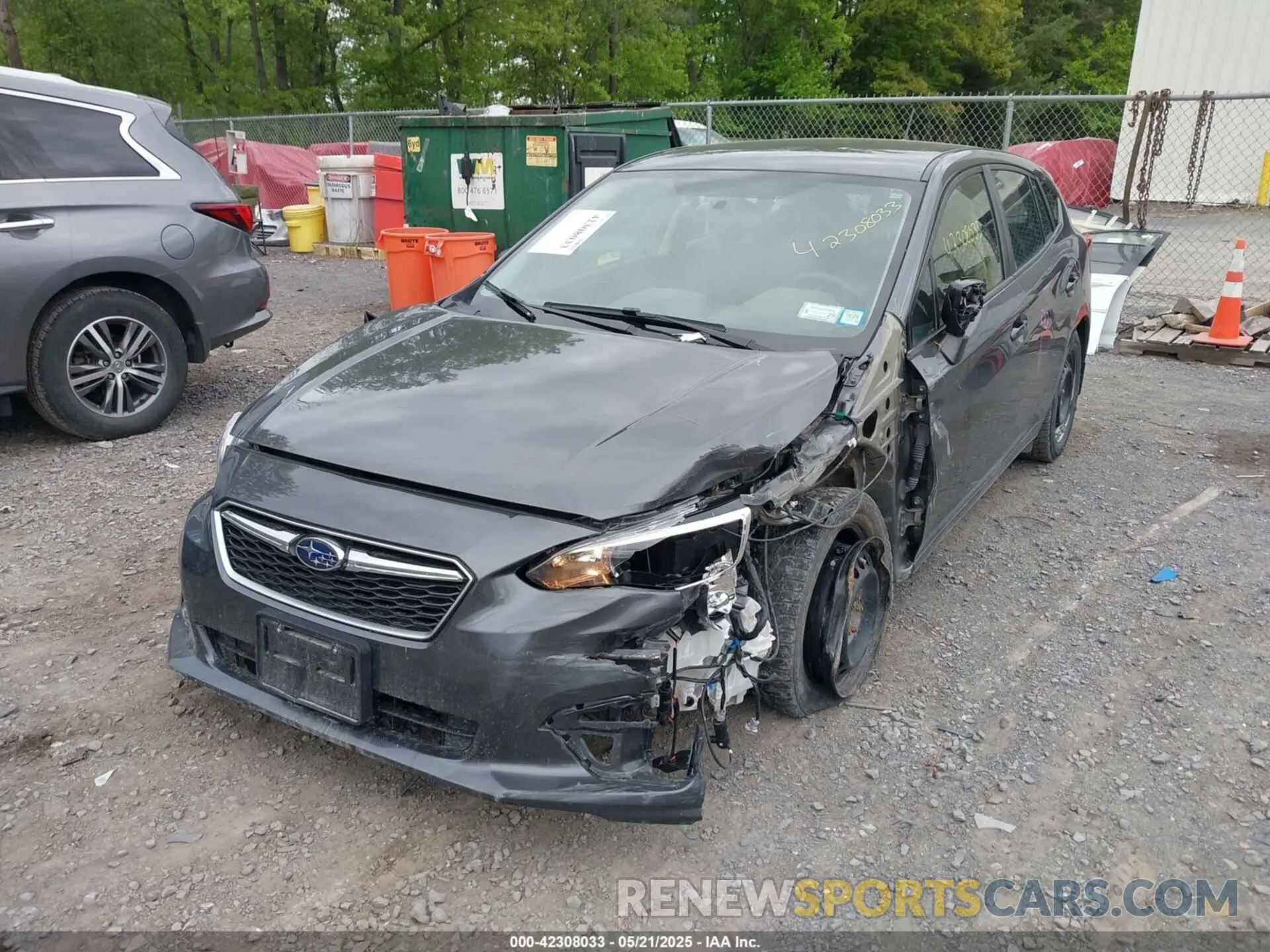 6 fotografías del automóvil dañado 4S3GTAA65K1733463 SUBARU IMPREZA 2019