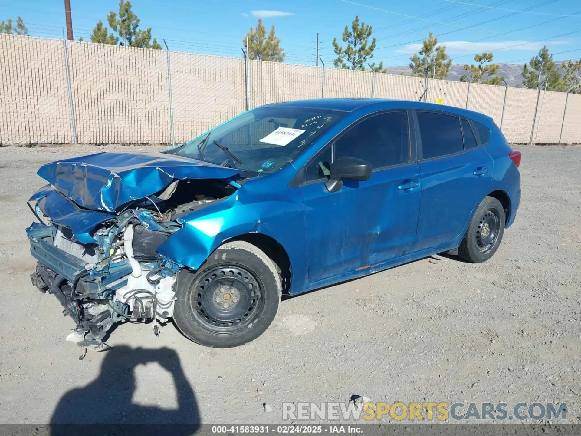 2 fotografías del automóvil dañado 4S3GTAA66K3703473 SUBARU IMPREZA 2019