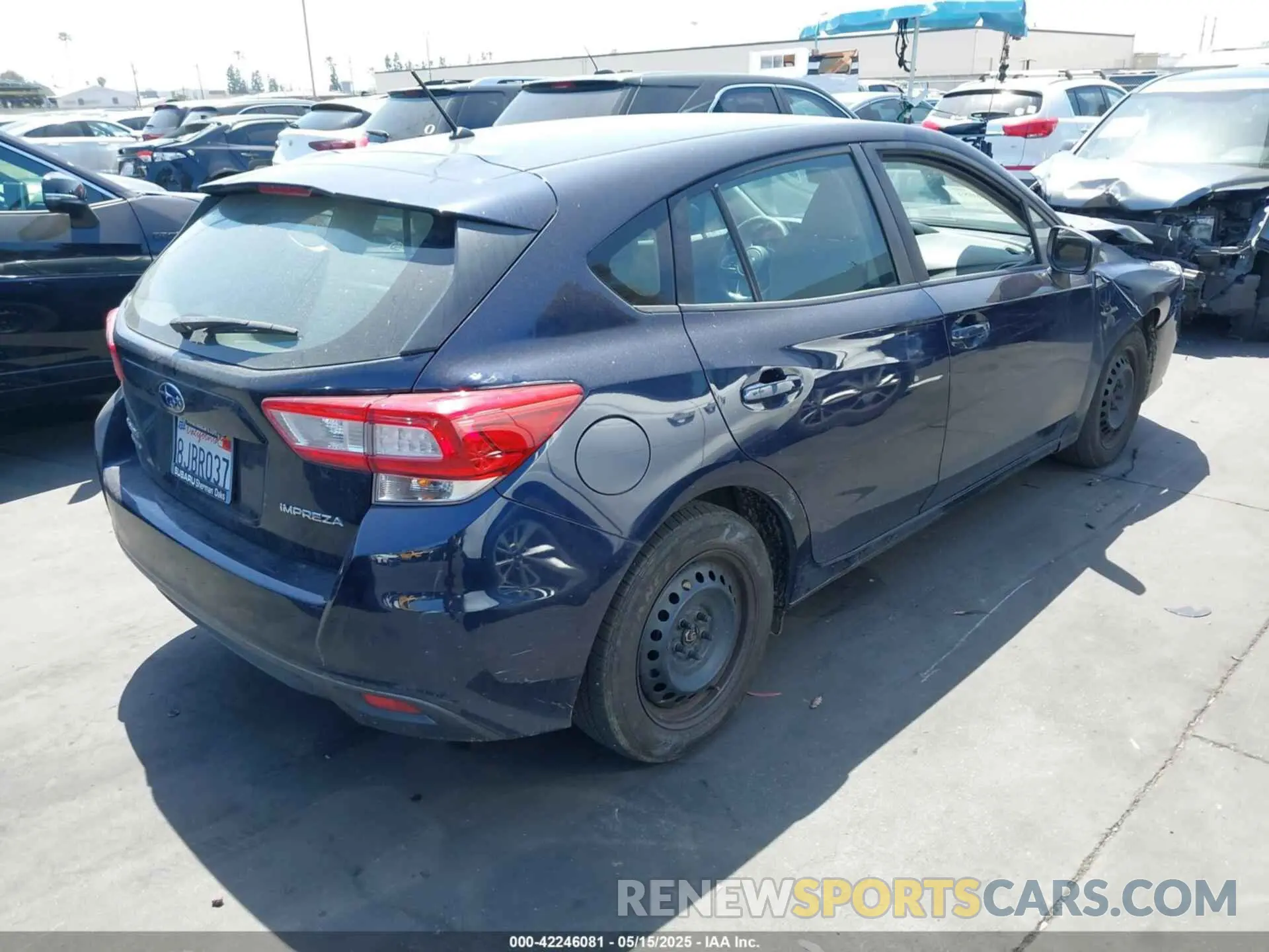 4 fotografías del automóvil dañado 4S3GTAA68K1726006 SUBARU IMPREZA 2019