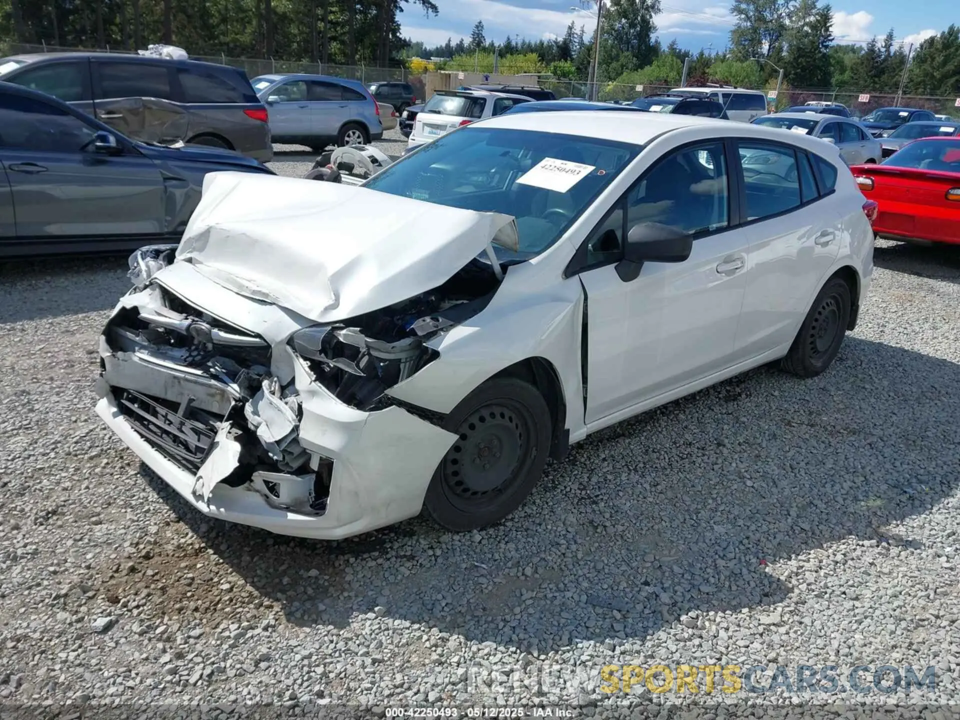 2 fotografías del automóvil dañado 4S3GTAA69K3719859 SUBARU IMPREZA 2019