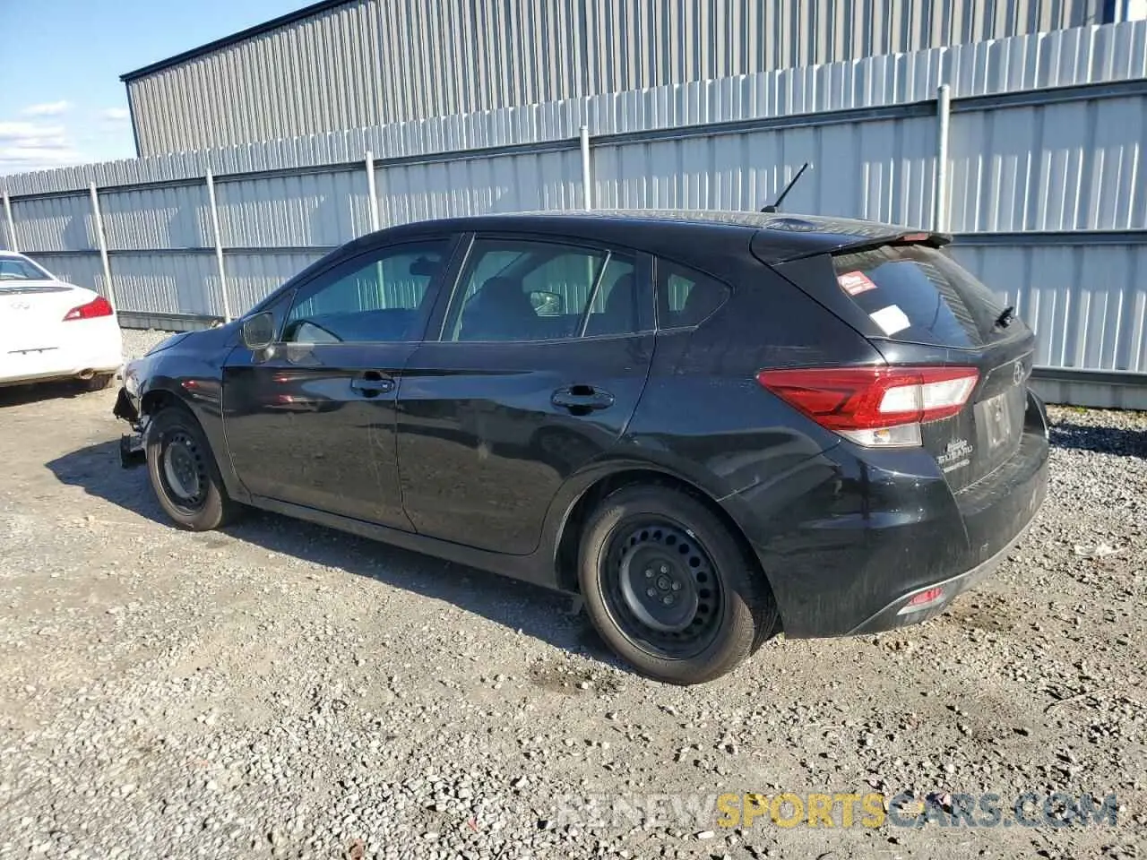 2 fotografías del automóvil dañado 4S3GTAA6XK1701026 SUBARU IMPREZA 2019