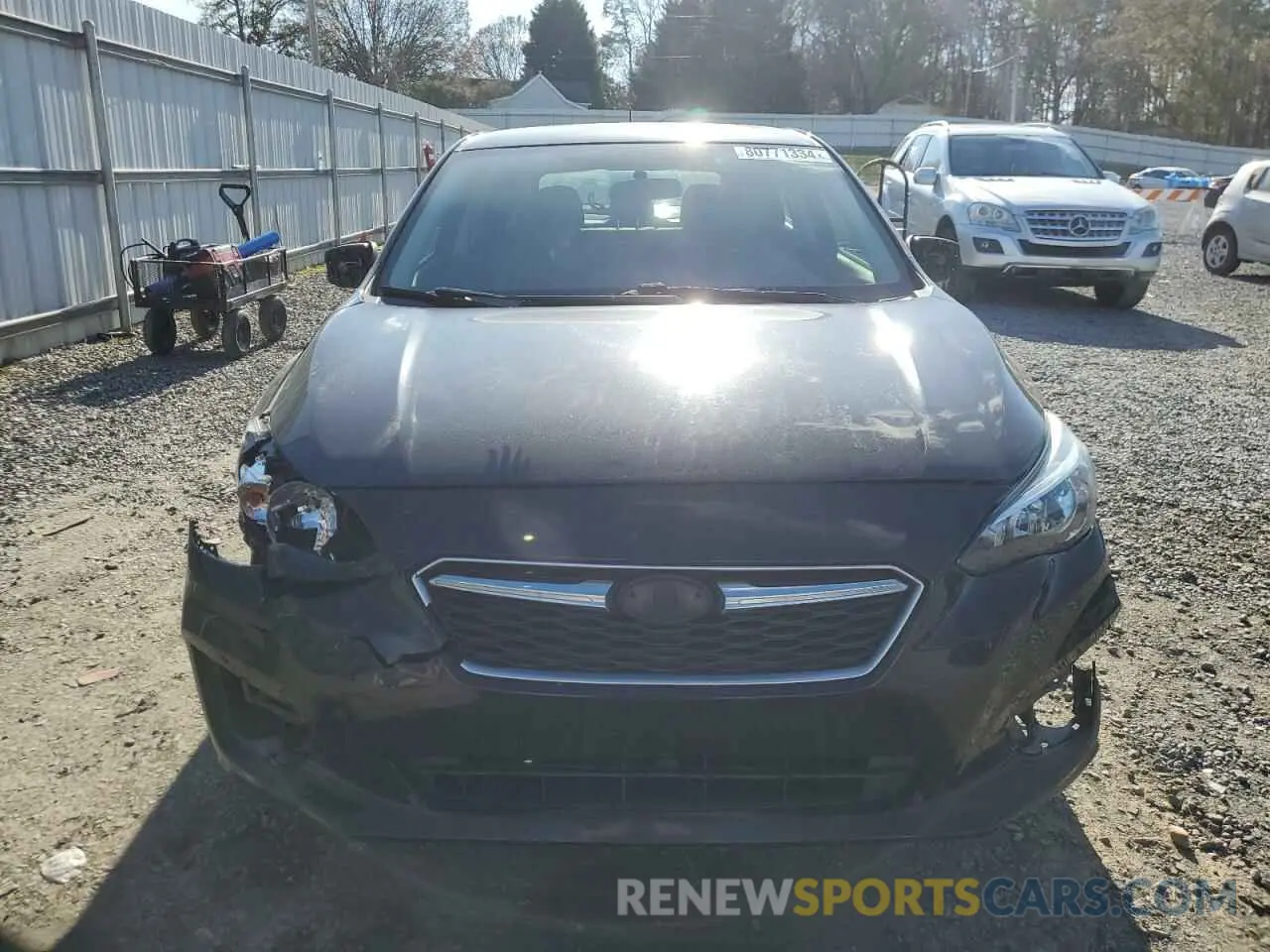 5 fotografías del automóvil dañado 4S3GTAA6XK1701026 SUBARU IMPREZA 2019