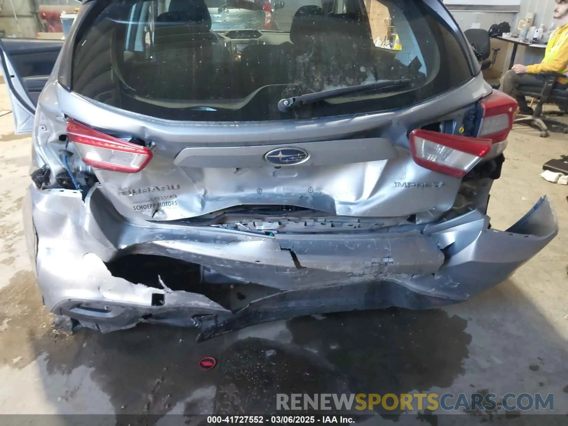 6 fotografías del automóvil dañado 4S3GTAA6XK3751073 SUBARU IMPREZA 2019
