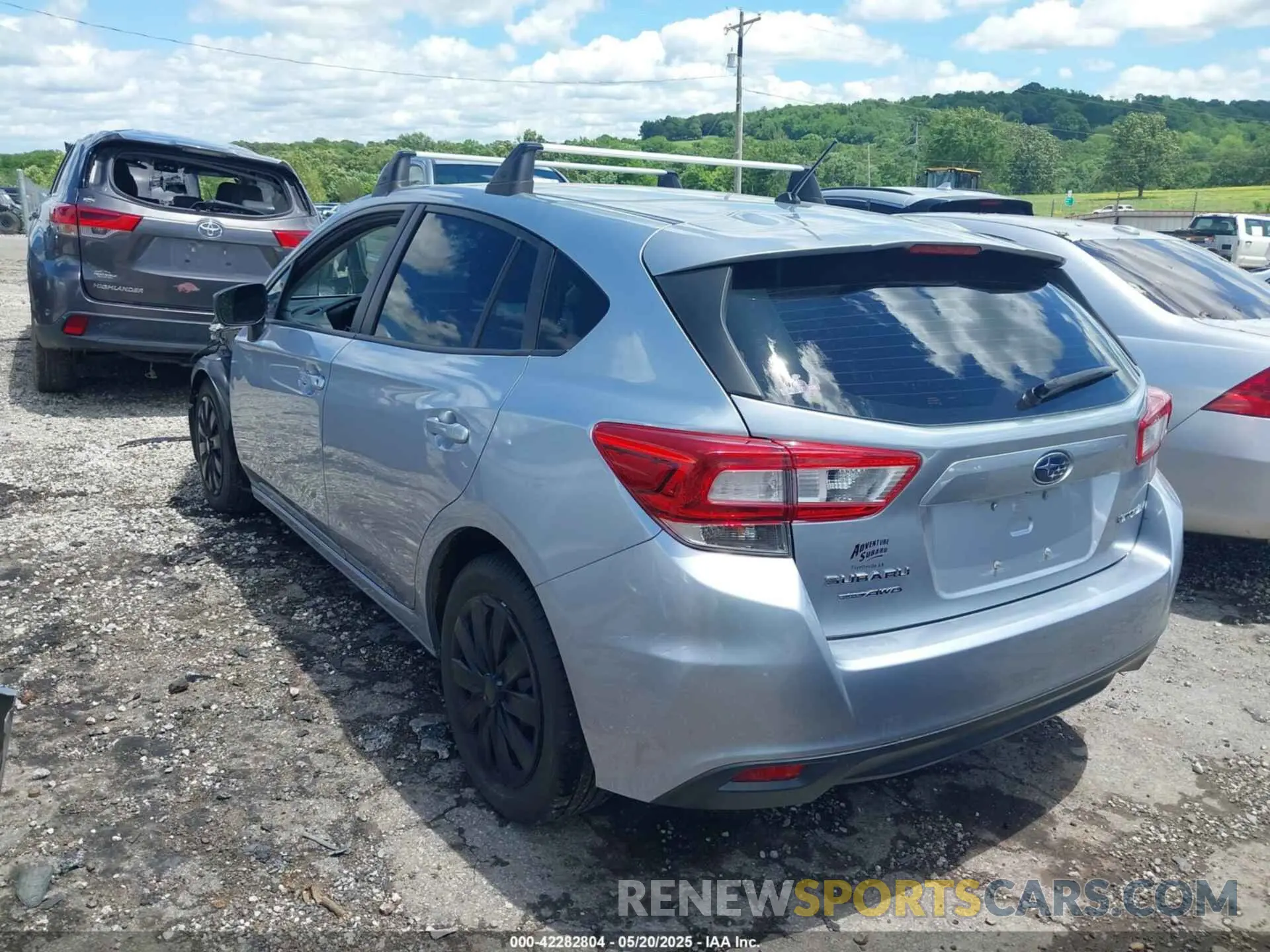 3 fotografías del automóvil dañado 4S3GTAB67K3728252 SUBARU IMPREZA 2019