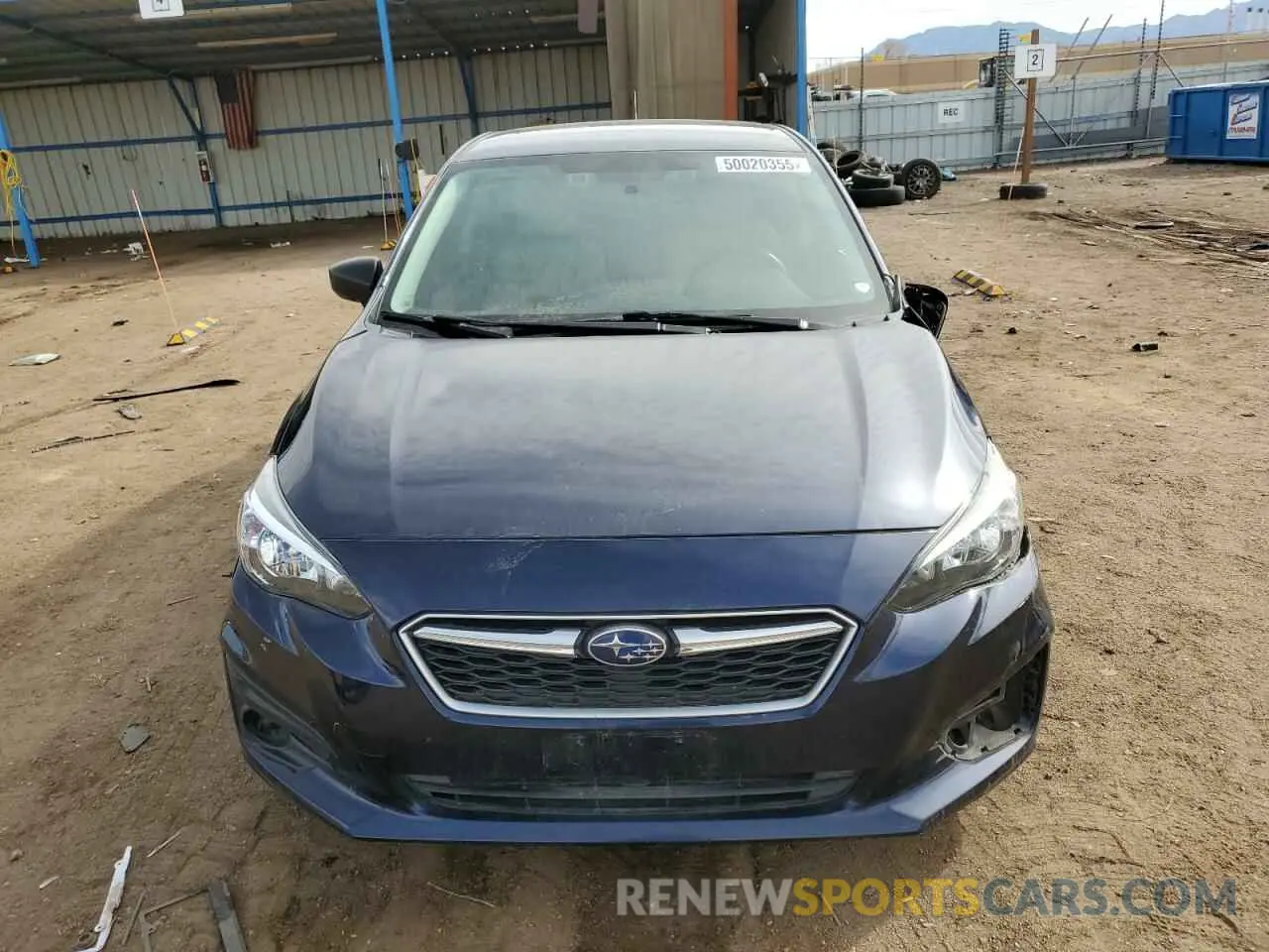 5 fotografías del automóvil dañado 4S3GTAB69K3760331 SUBARU IMPREZA 2019