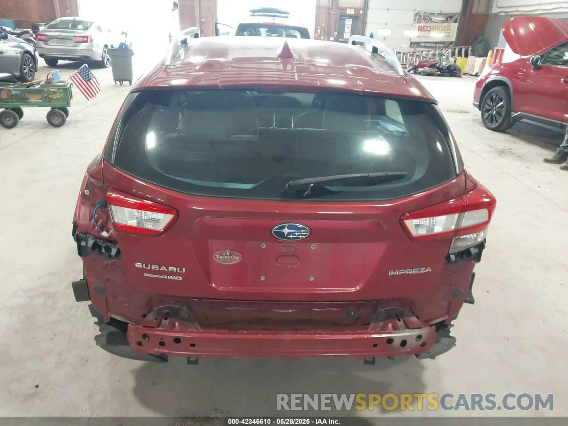 17 fotografías del automóvil dañado 4S3GTAC6XK3753208 SUBARU IMPREZA 2019