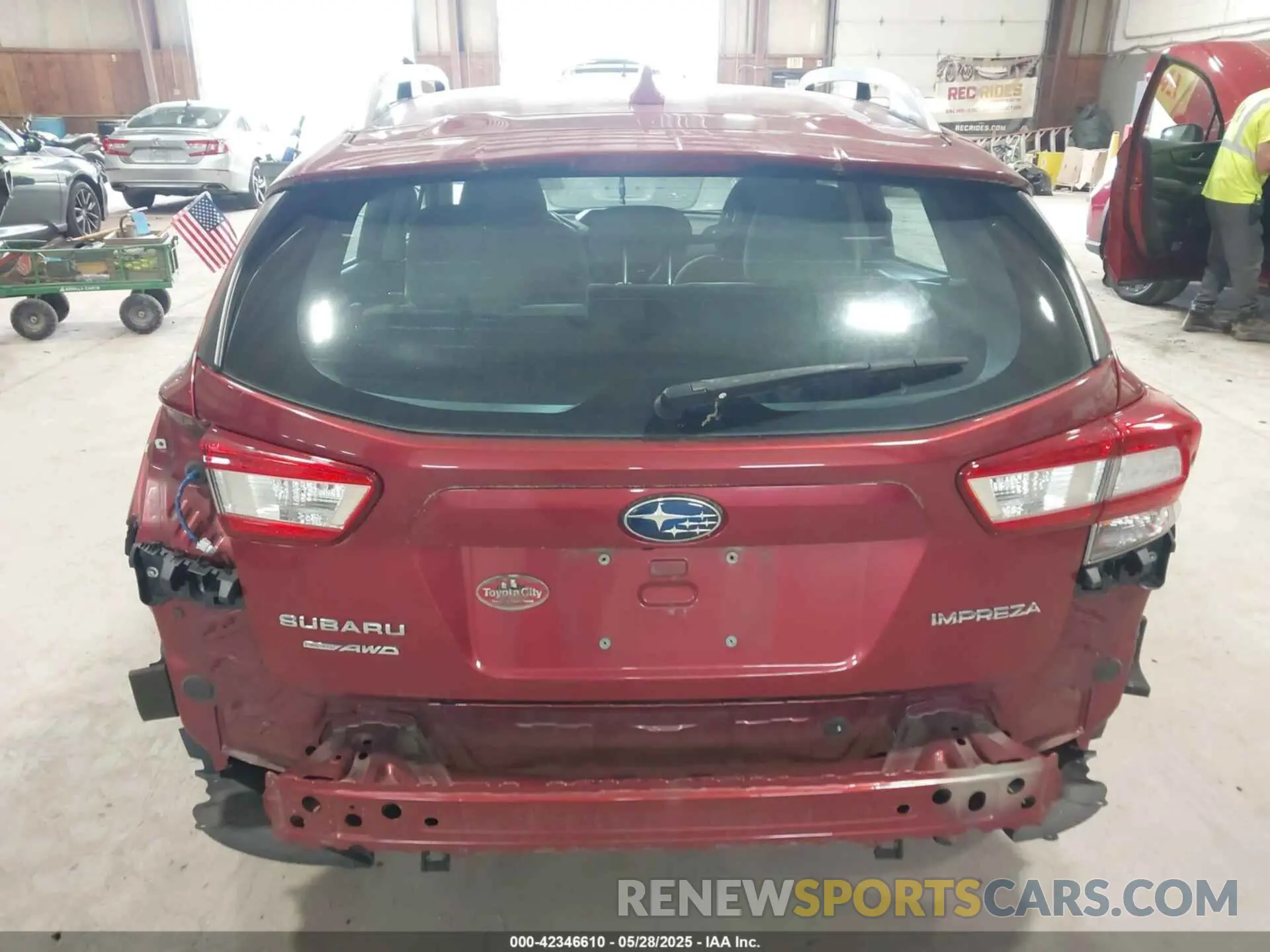 19 fotografías del automóvil dañado 4S3GTAC6XK3753208 SUBARU IMPREZA 2019