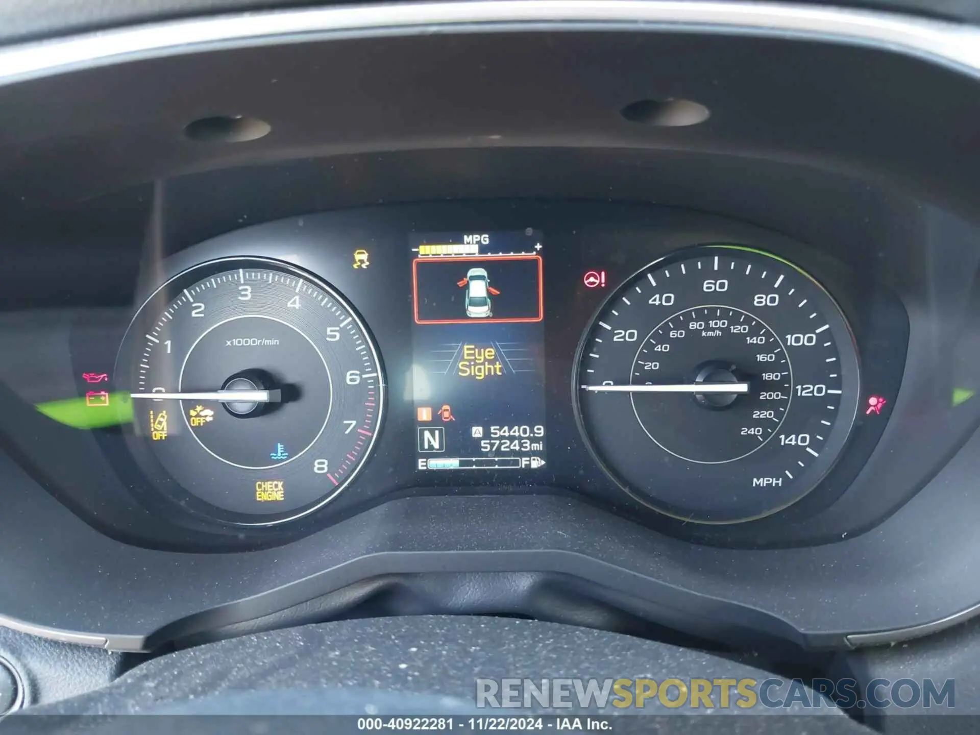 7 fotografías del automóvil dañado 4S3GTAD64K3746138 SUBARU IMPREZA 2019