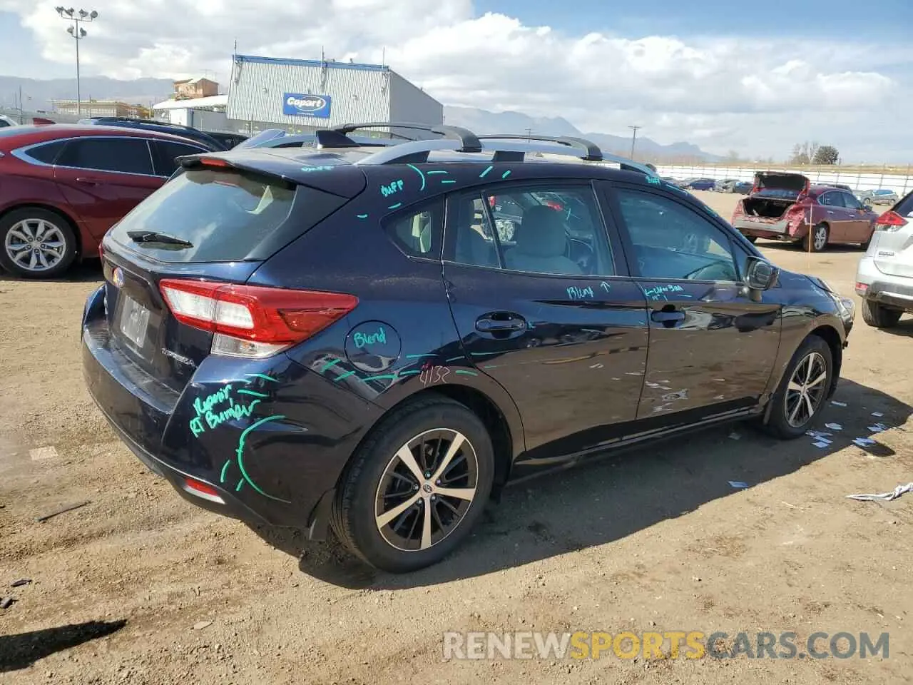 3 fotografías del automóvil dañado 4S3GTAD6XK3737511 SUBARU IMPREZA 2019