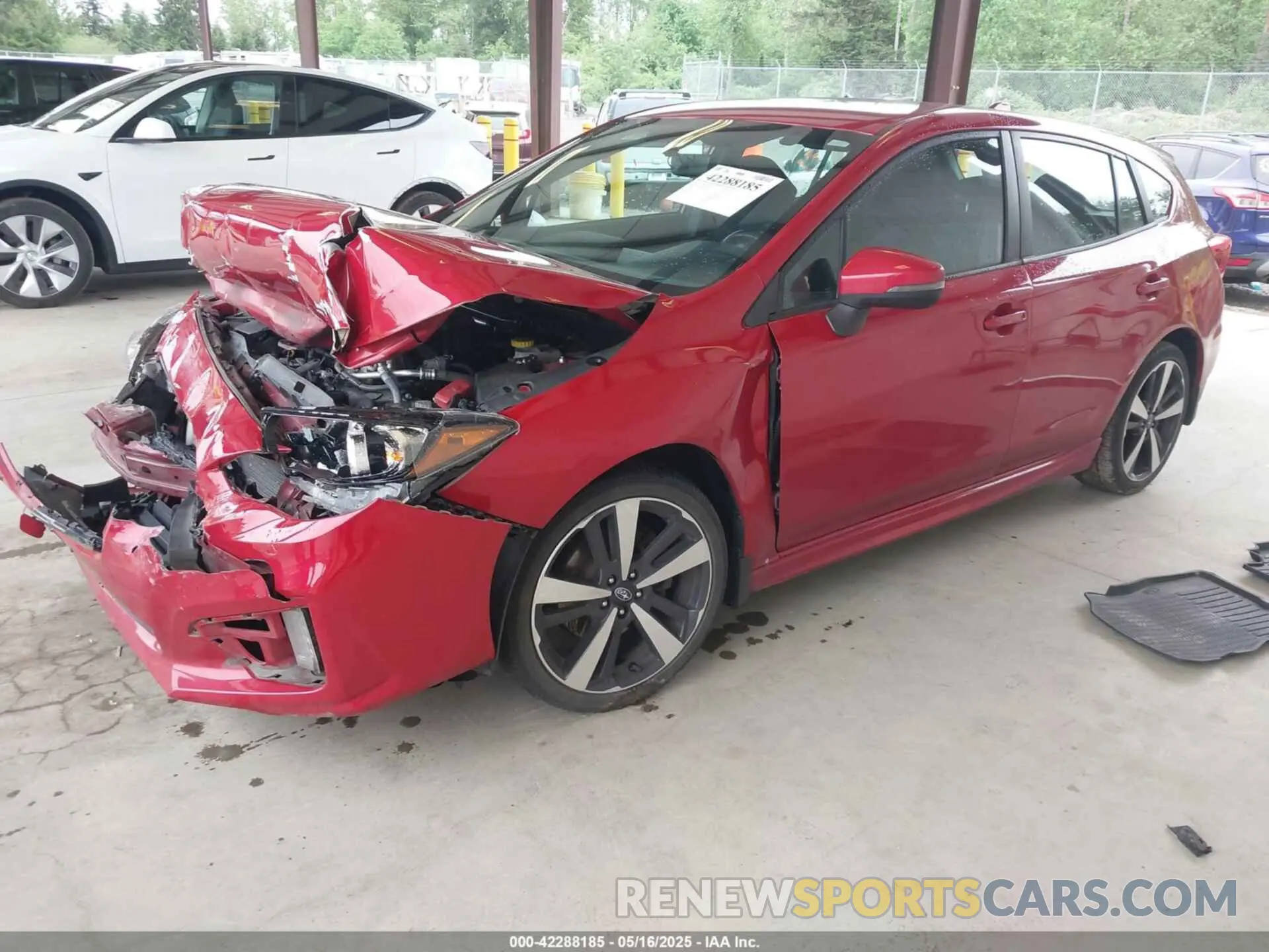 2 fotografías del automóvil dañado 4S3GTAJ62K1731329 SUBARU IMPREZA 2019