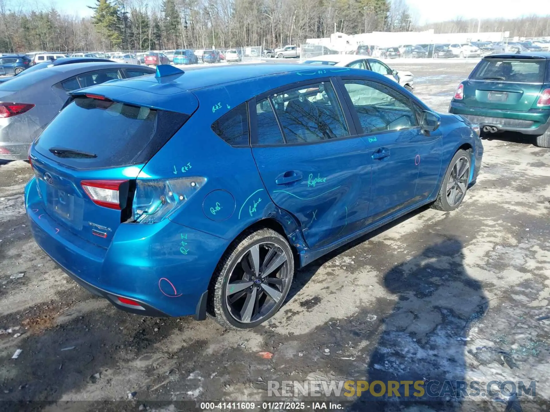 4 fotografías del automóvil dañado 4S3GTAJ66K1708894 SUBARU IMPREZA 2019