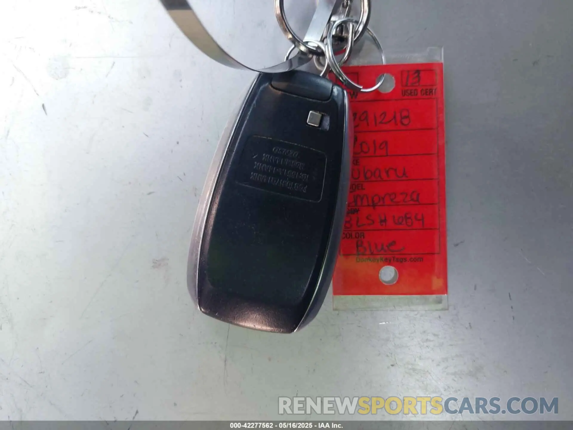 11 fotografías del automóvil dañado 4S3GTAM61K3741124 SUBARU IMPREZA 2019