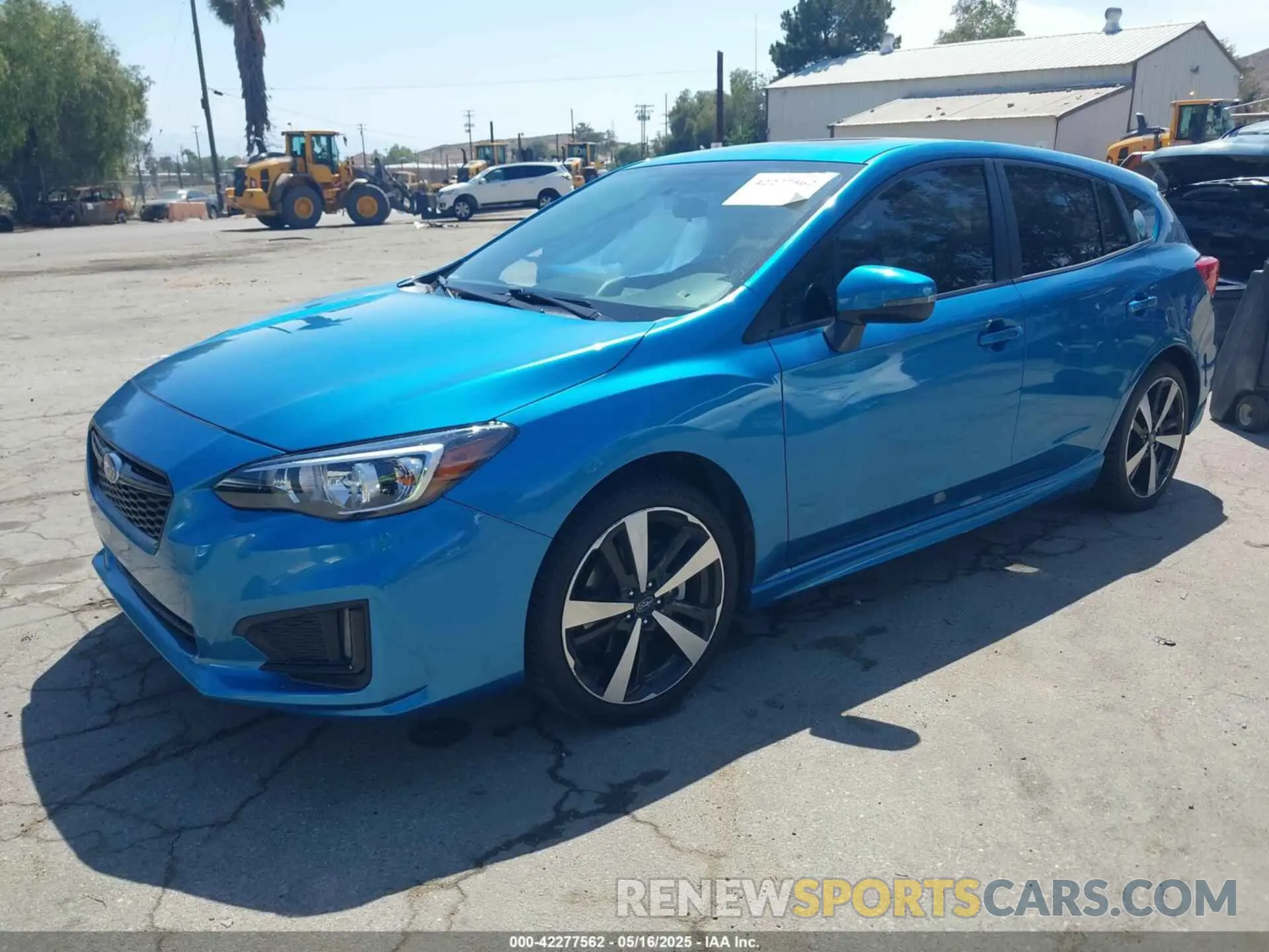 2 fotografías del automóvil dañado 4S3GTAM61K3741124 SUBARU IMPREZA 2019