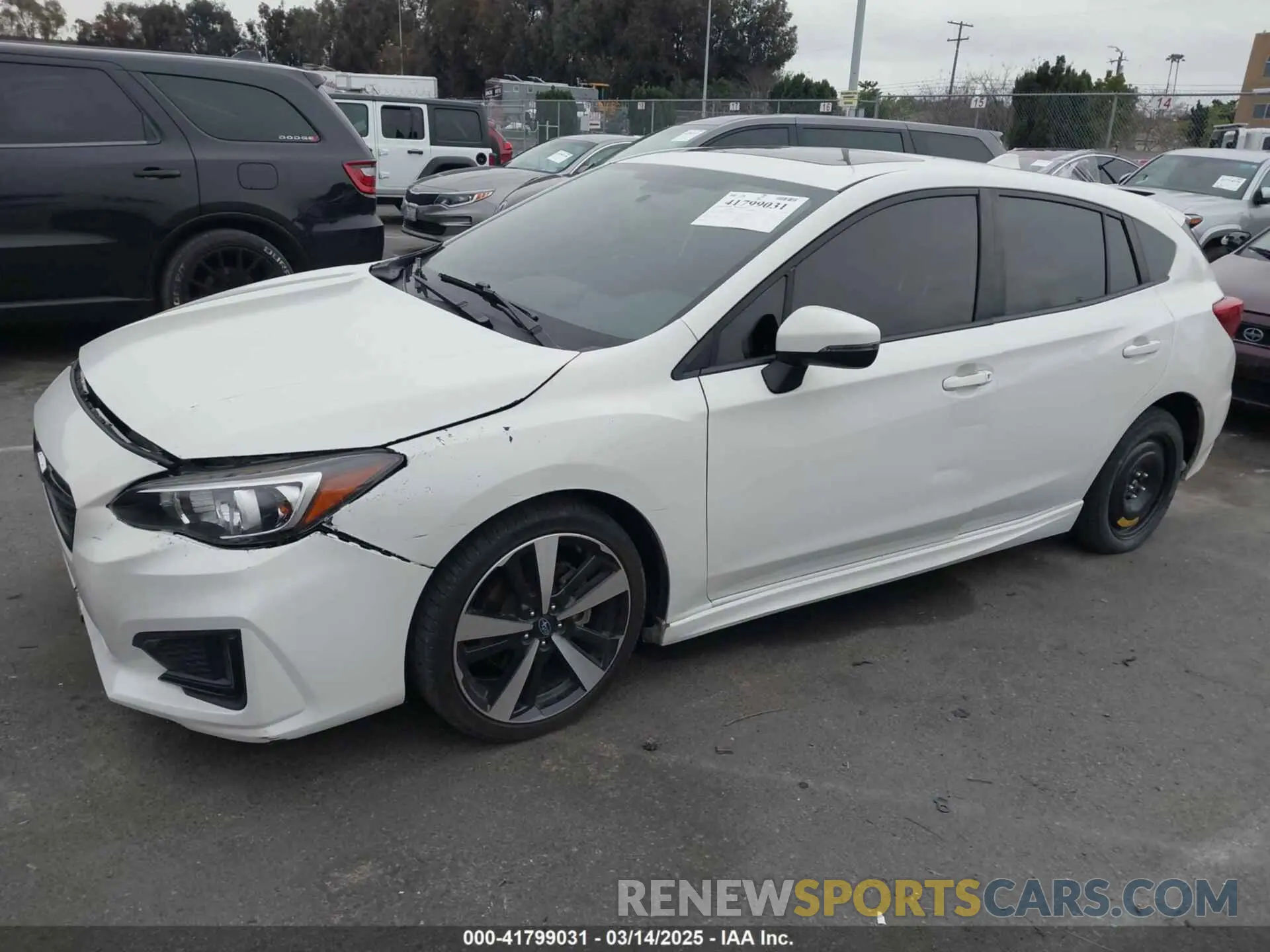 2 fotografías del automóvil dañado 4S3GTAM67K3756260 SUBARU IMPREZA 2019