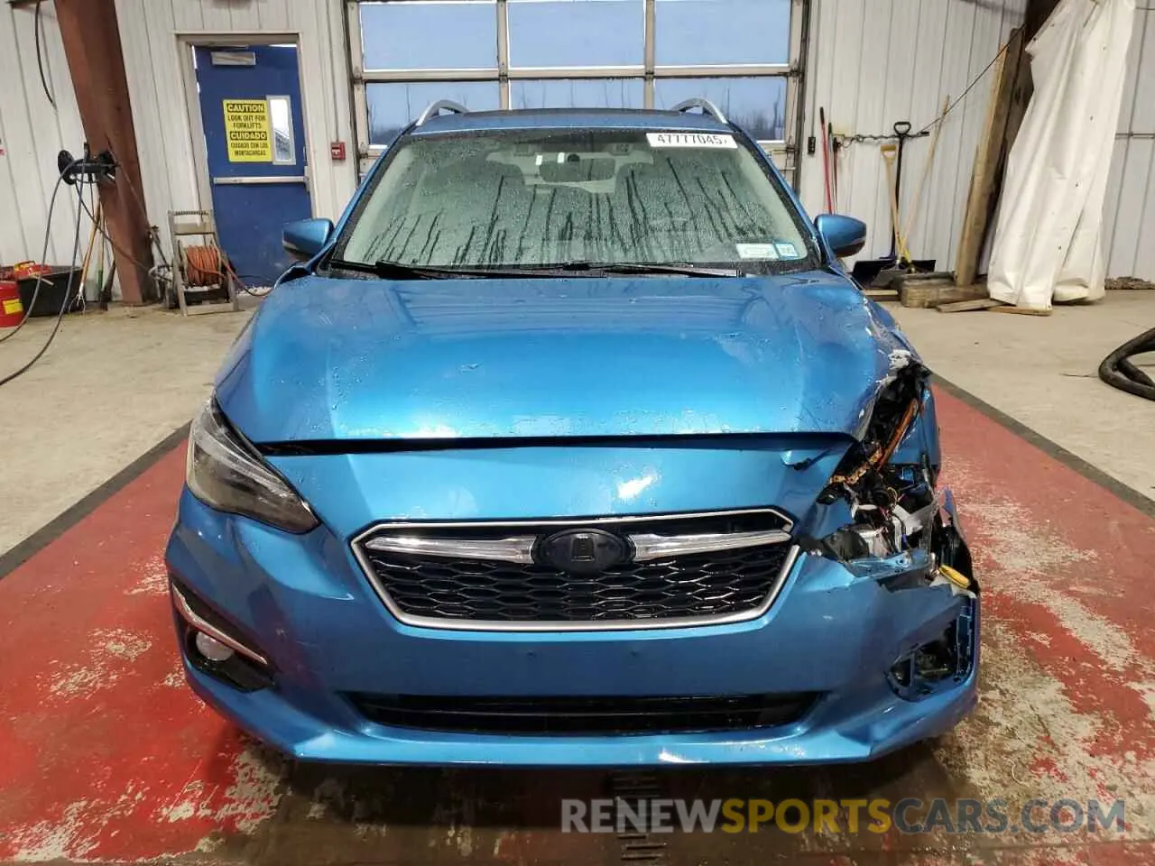 5 fotografías del automóvil dañado 4S3GTAU65K3721510 SUBARU IMPREZA 2019