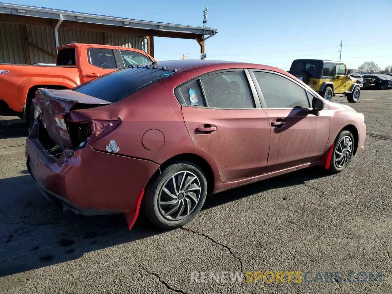 3 fotografías del automóvil dañado 4S3GKAB6XL3609258 SUBARU IMPREZA 2020