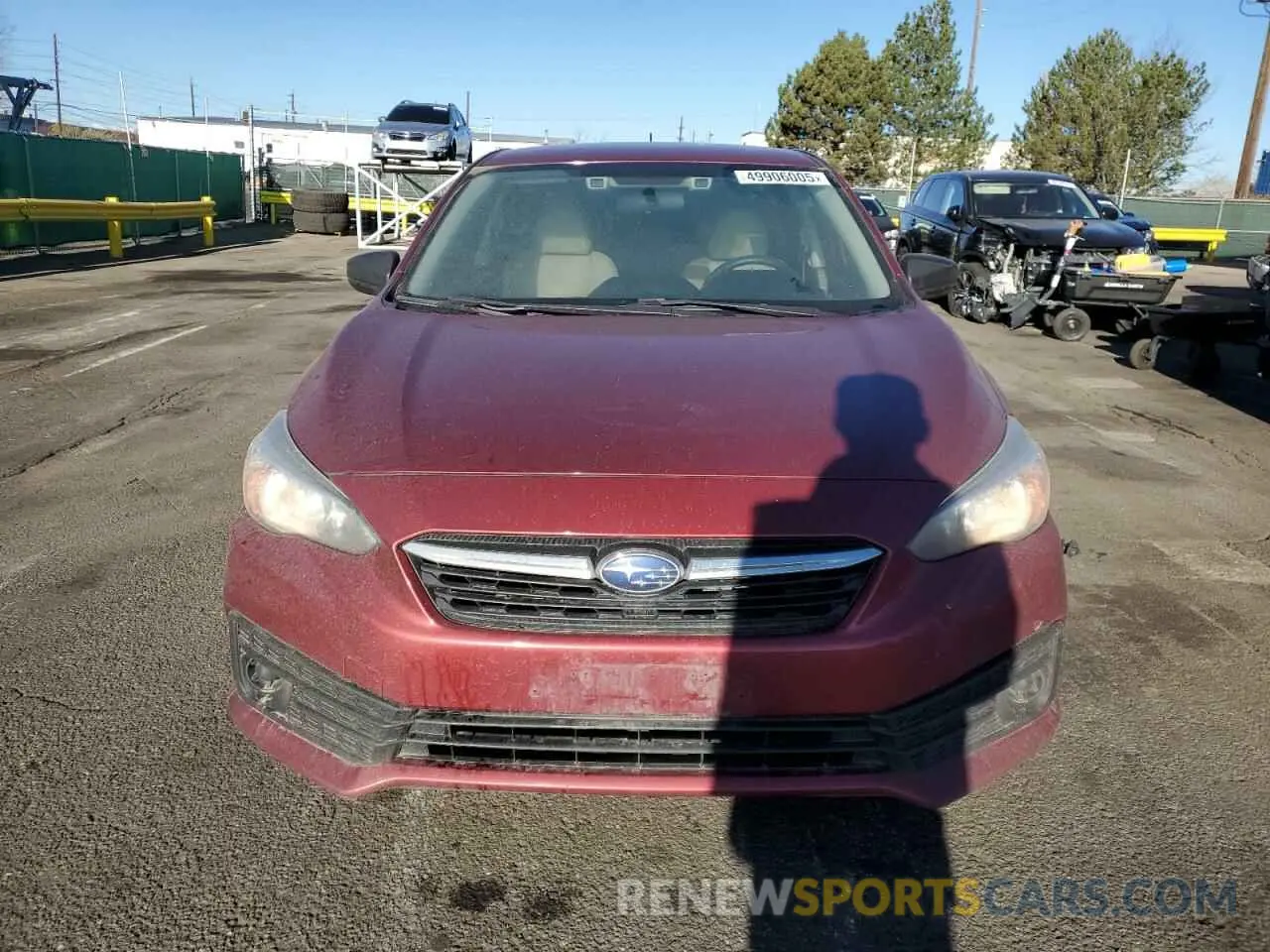 5 fotografías del automóvil dañado 4S3GKAB6XL3609258 SUBARU IMPREZA 2020