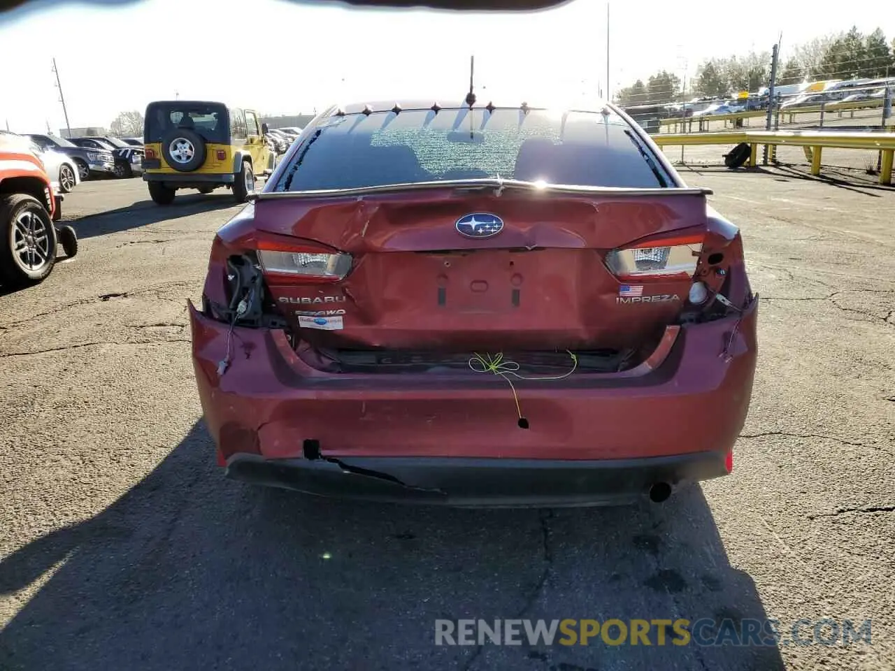 6 fotografías del automóvil dañado 4S3GKAB6XL3609258 SUBARU IMPREZA 2020