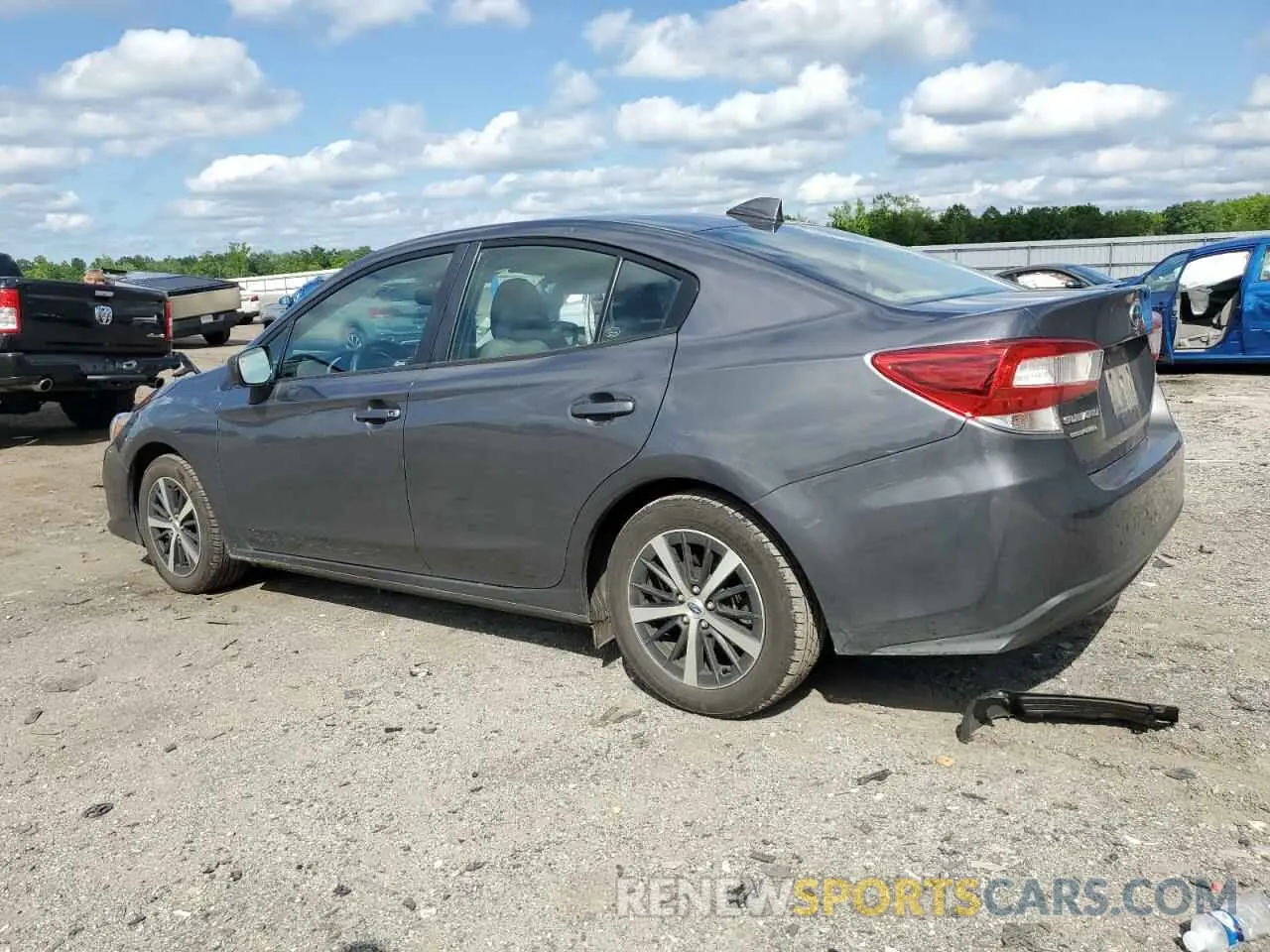 2 fotografías del automóvil dañado 4S3GKAD62L3605203 SUBARU IMPREZA 2020