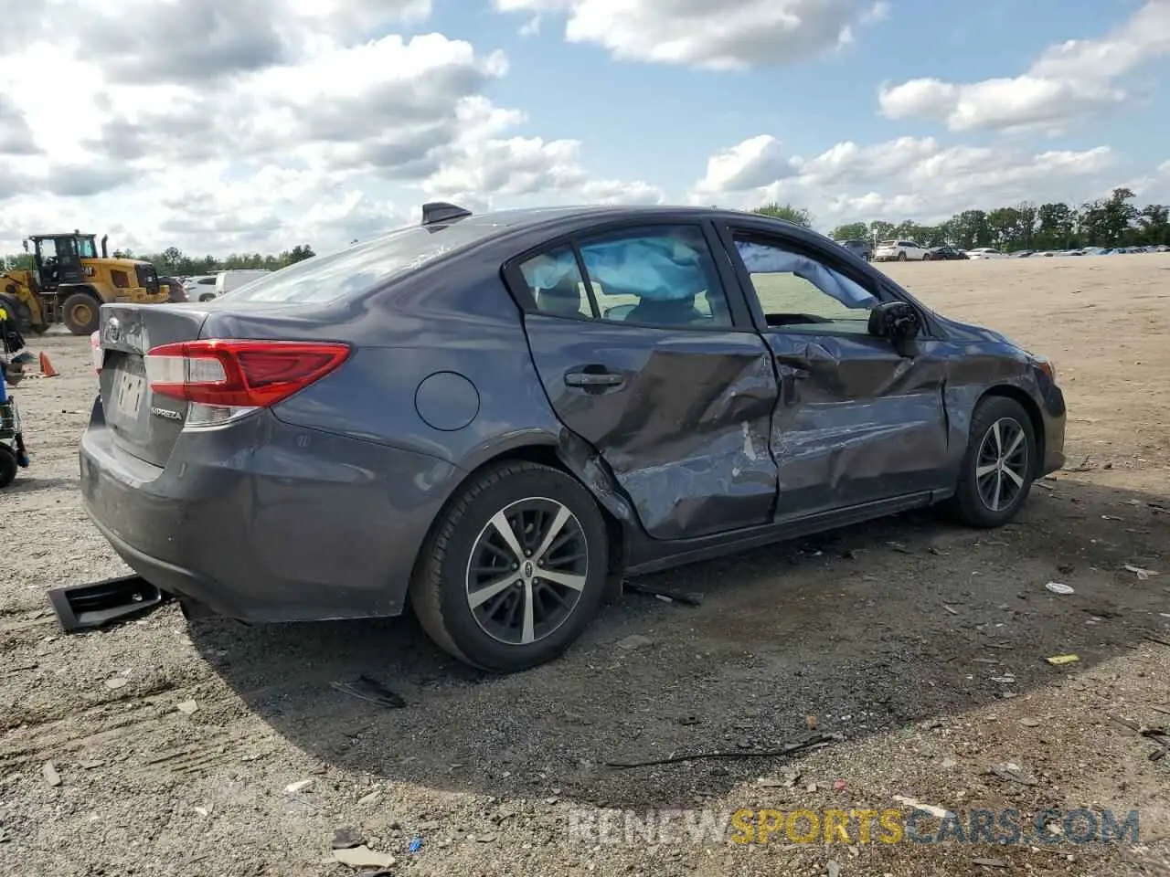 3 fotografías del automóvil dañado 4S3GKAD62L3605203 SUBARU IMPREZA 2020