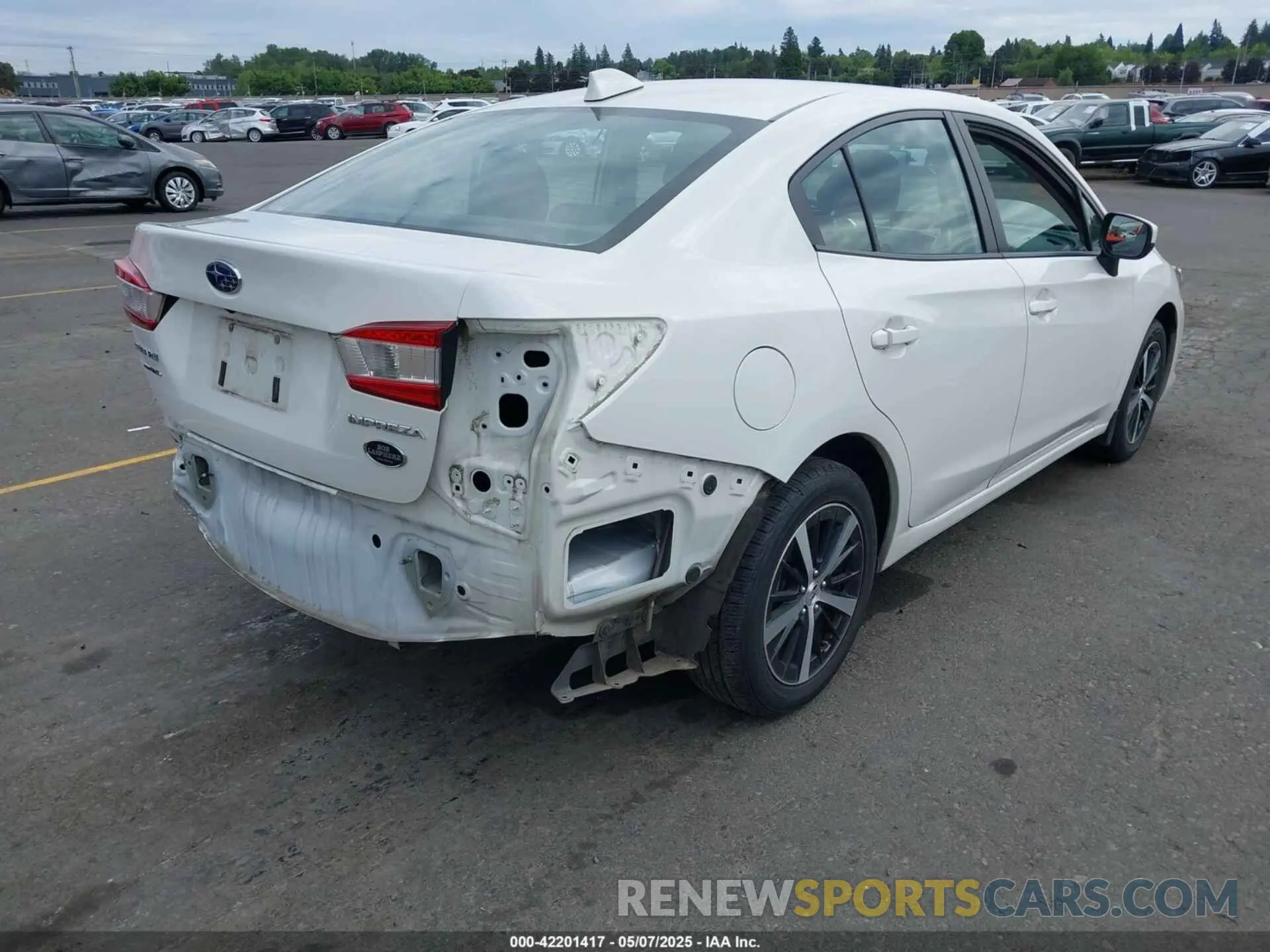 4 fotografías del automóvil dañado 4S3GKAD6XL3610245 SUBARU IMPREZA 2020