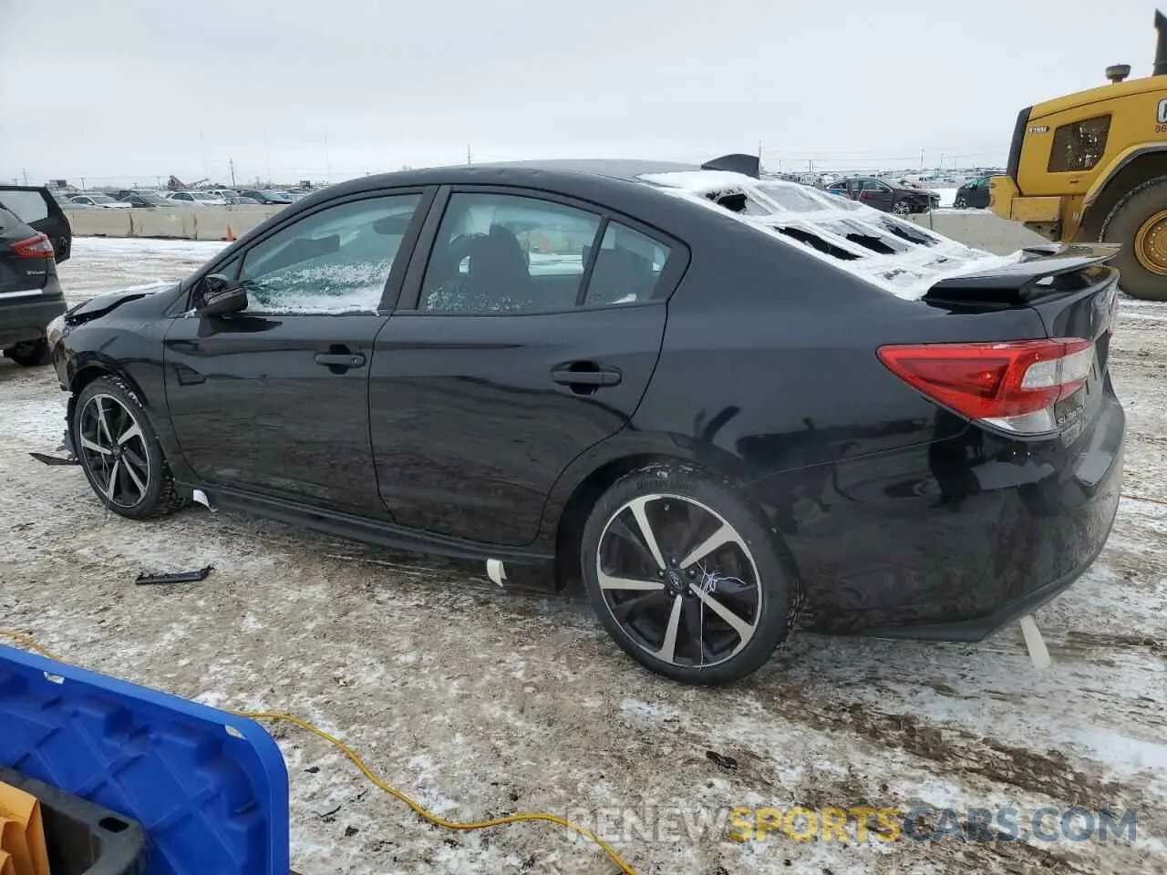 2 fotografías del automóvil dañado 4S3GKAL60L3603368 SUBARU IMPREZA 2020