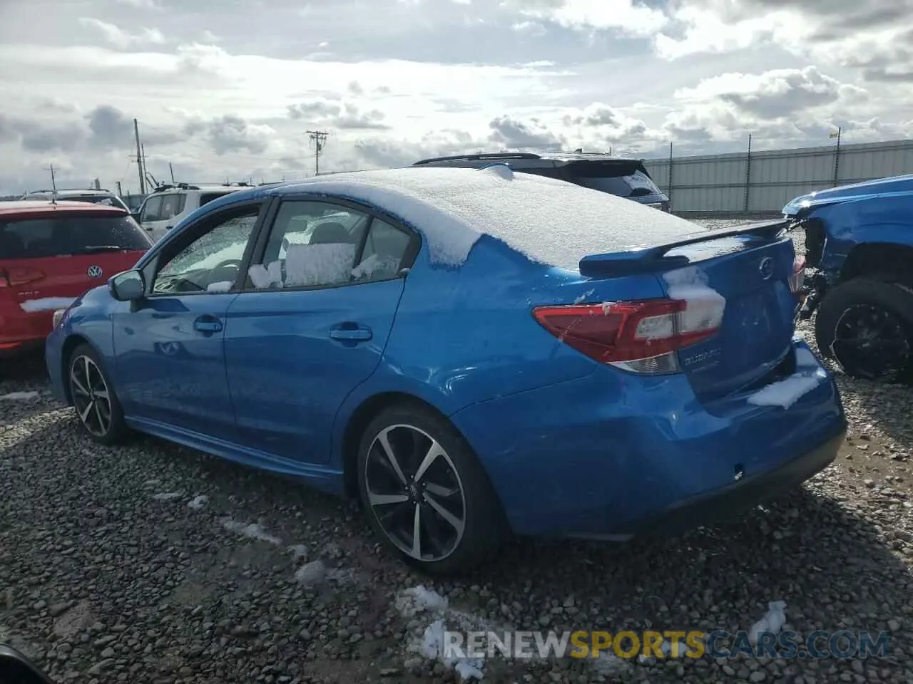 2 fotografías del automóvil dañado 4S3GKAL66L3604203 SUBARU IMPREZA 2020