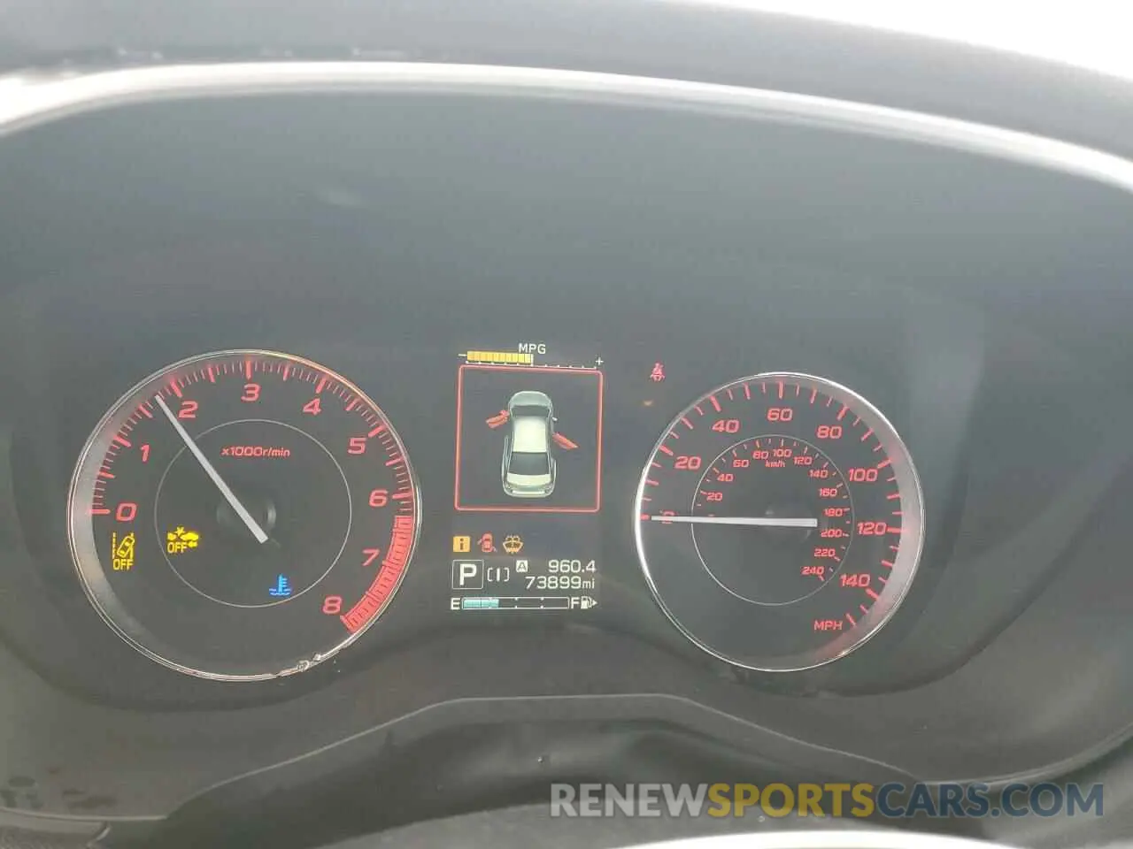9 fotografías del automóvil dañado 4S3GKAL66L3604203 SUBARU IMPREZA 2020