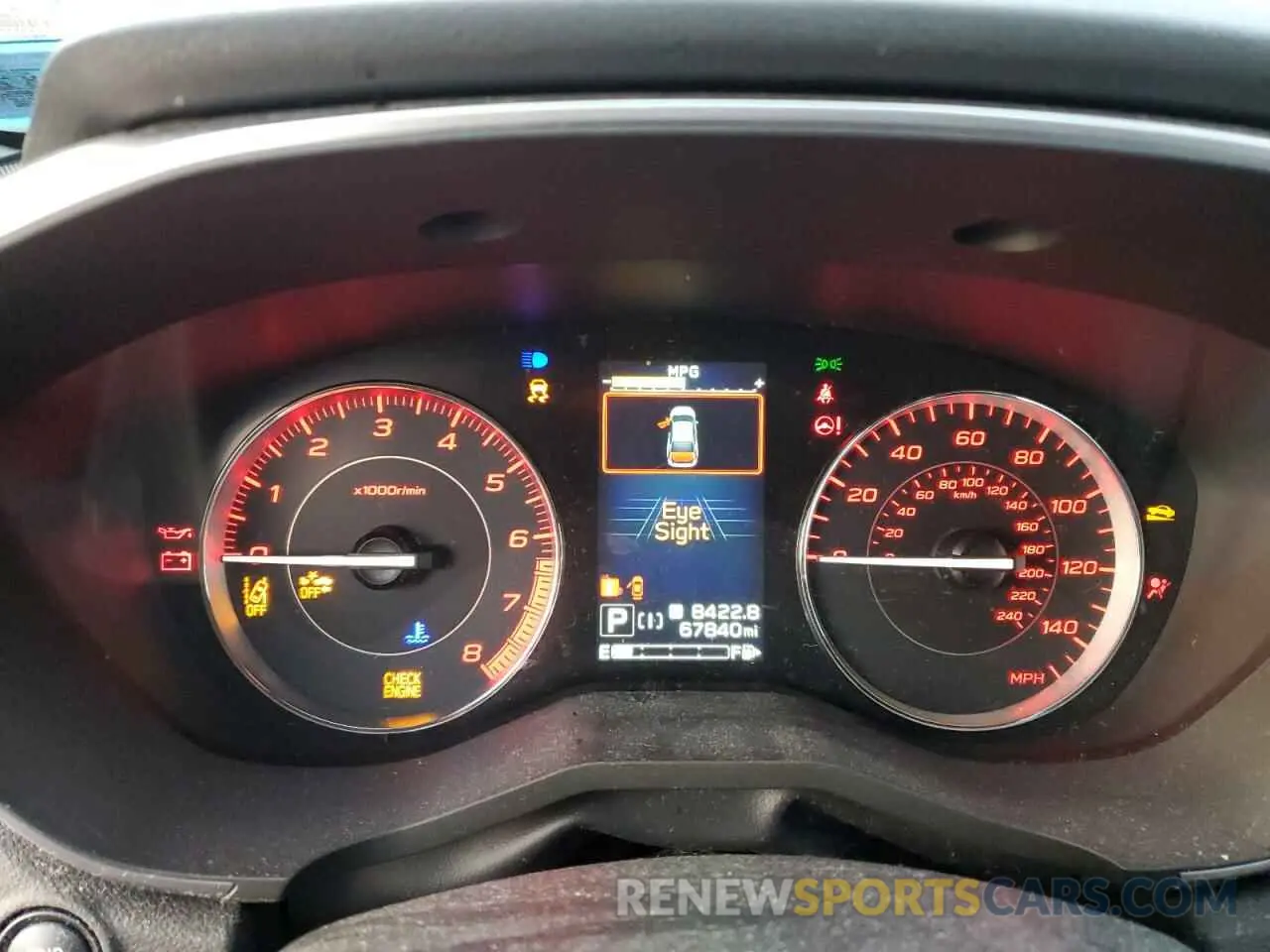 9 fotografías del automóvil dañado 4S3GKAM67L3612311 SUBARU IMPREZA 2020