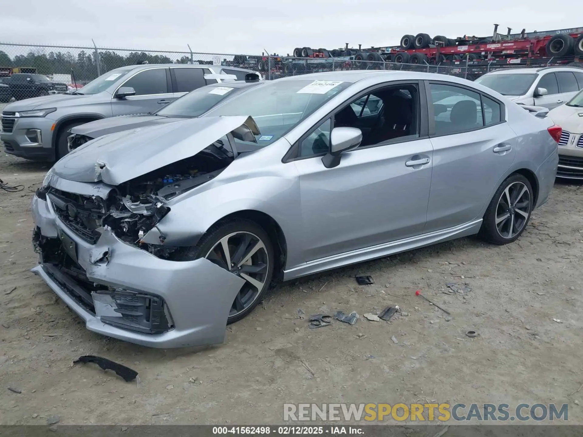 2 fotografías del automóvil dañado 4S3GKAM68L3602452 SUBARU IMPREZA 2020